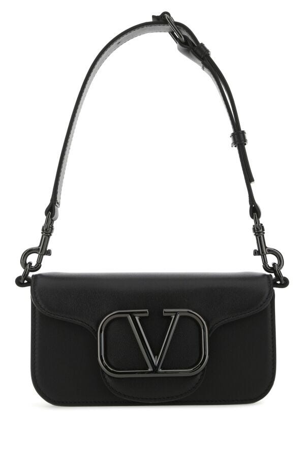 Valentino Garavani Man Black Leather LocÃƒÆ’Ã‚Â£Ãƒâ€šÃ‚Â² Shoulder Bag