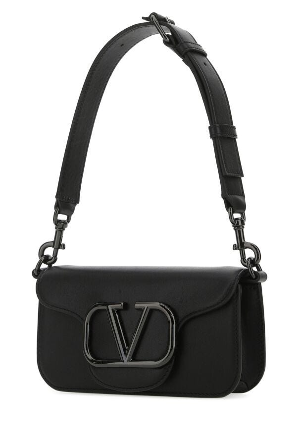 Valentino Garavani Man Black Leather LocÃƒÆ’Ã‚Â£Ãƒâ€šÃ‚Â² Shoulder Bag