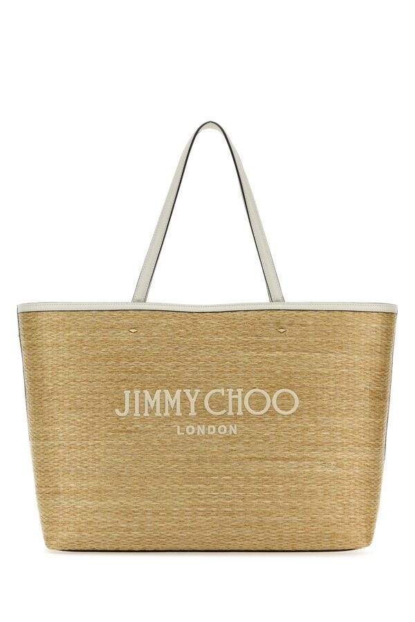 Jimmy Choo Woman Raffia Marli/S Shopping Bag