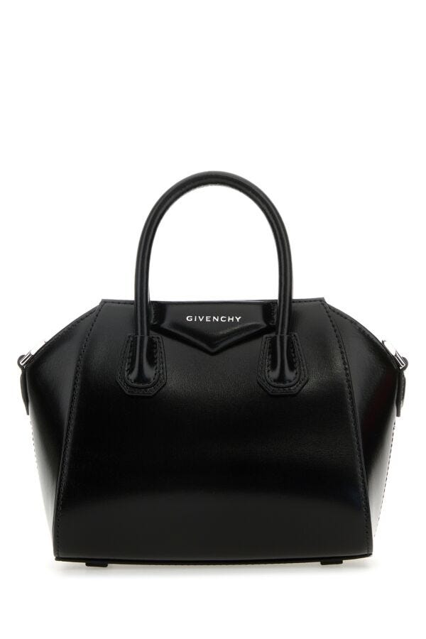 Givenchy Woman Black Leather Toy Antigona Handbag