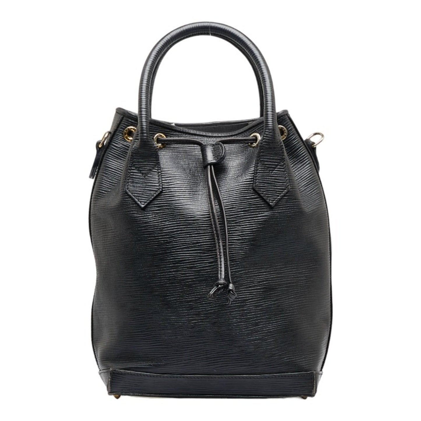 FENDI handbag shoulder bag black leather ladies