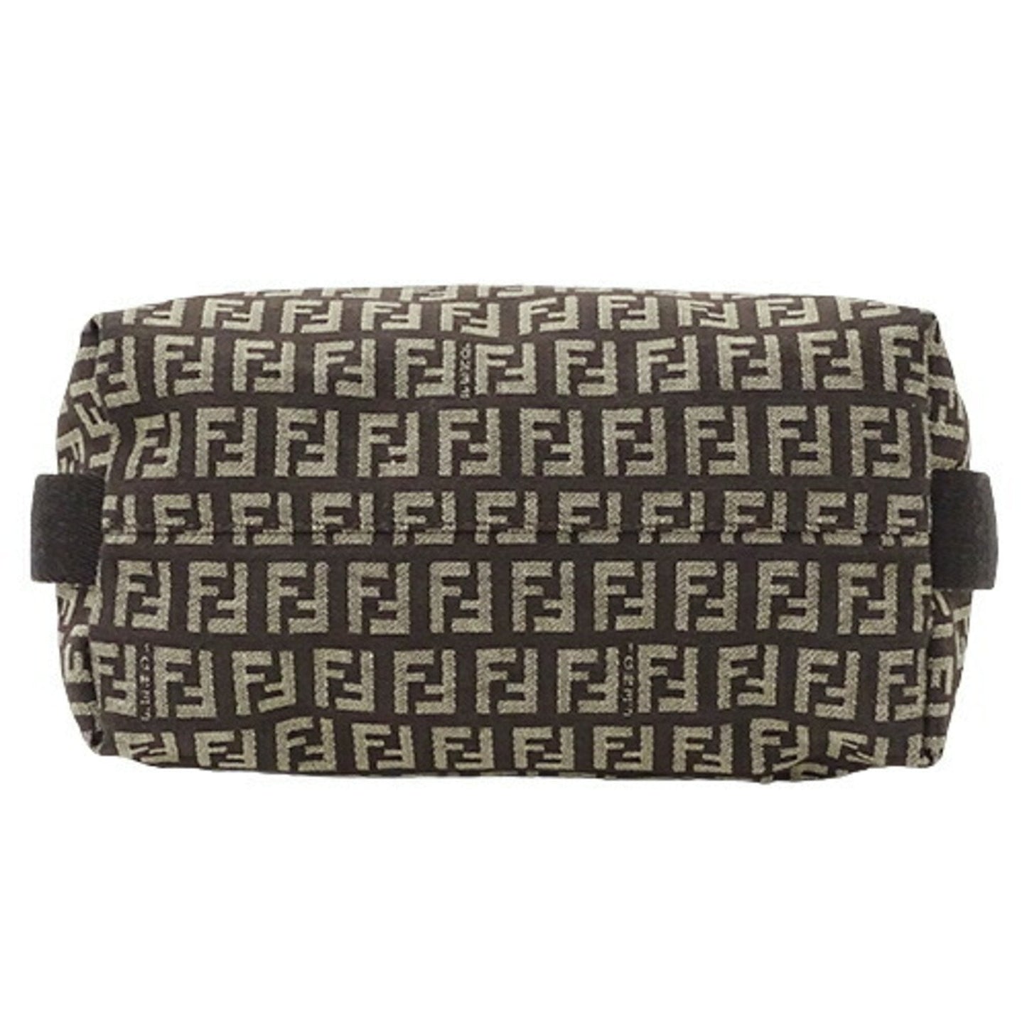 FENDI Bag Women's Shoulder Zucchino Canvas Brown 8BR317