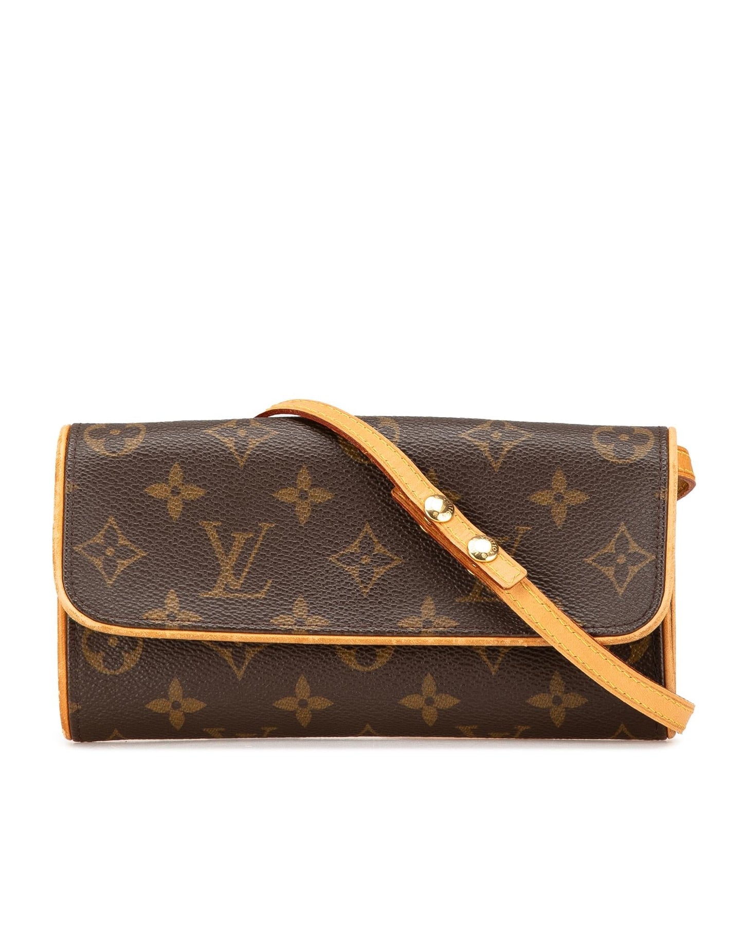 Monogram Canvas Pochette with Vachetta Leather Strap