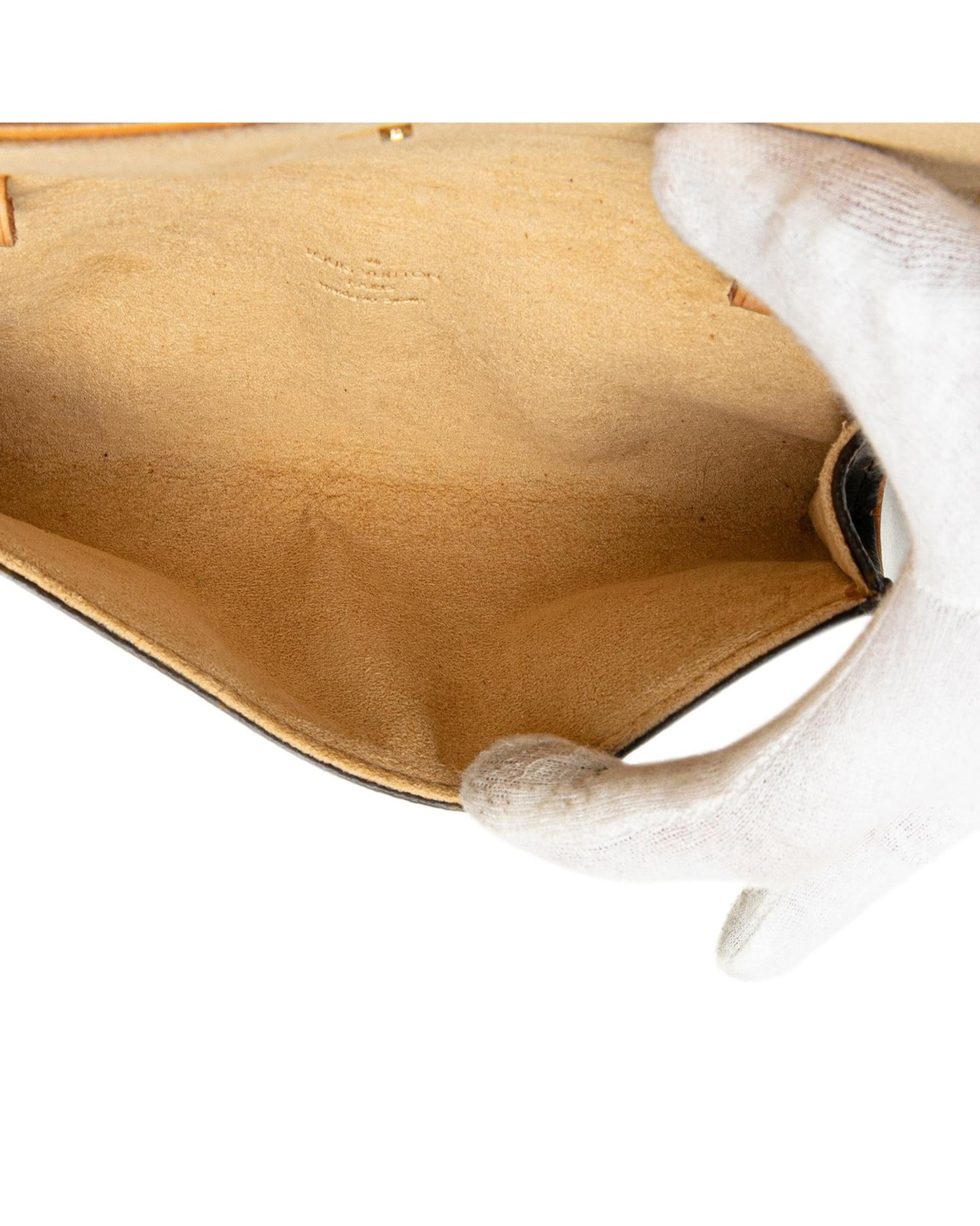Monogram Canvas Pochette with Vachetta Leather Strap