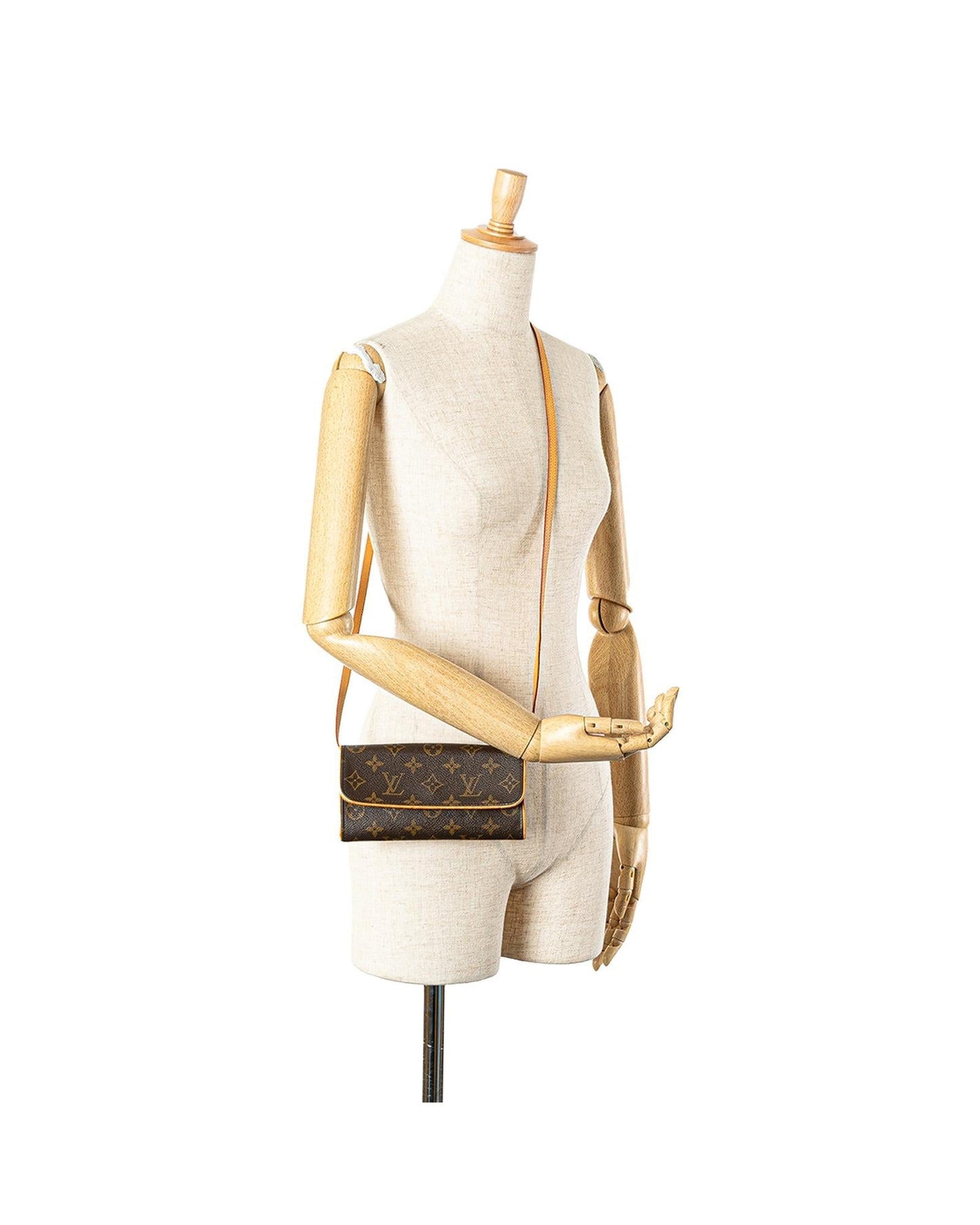 Monogram Canvas Pochette with Vachetta Leather Strap
