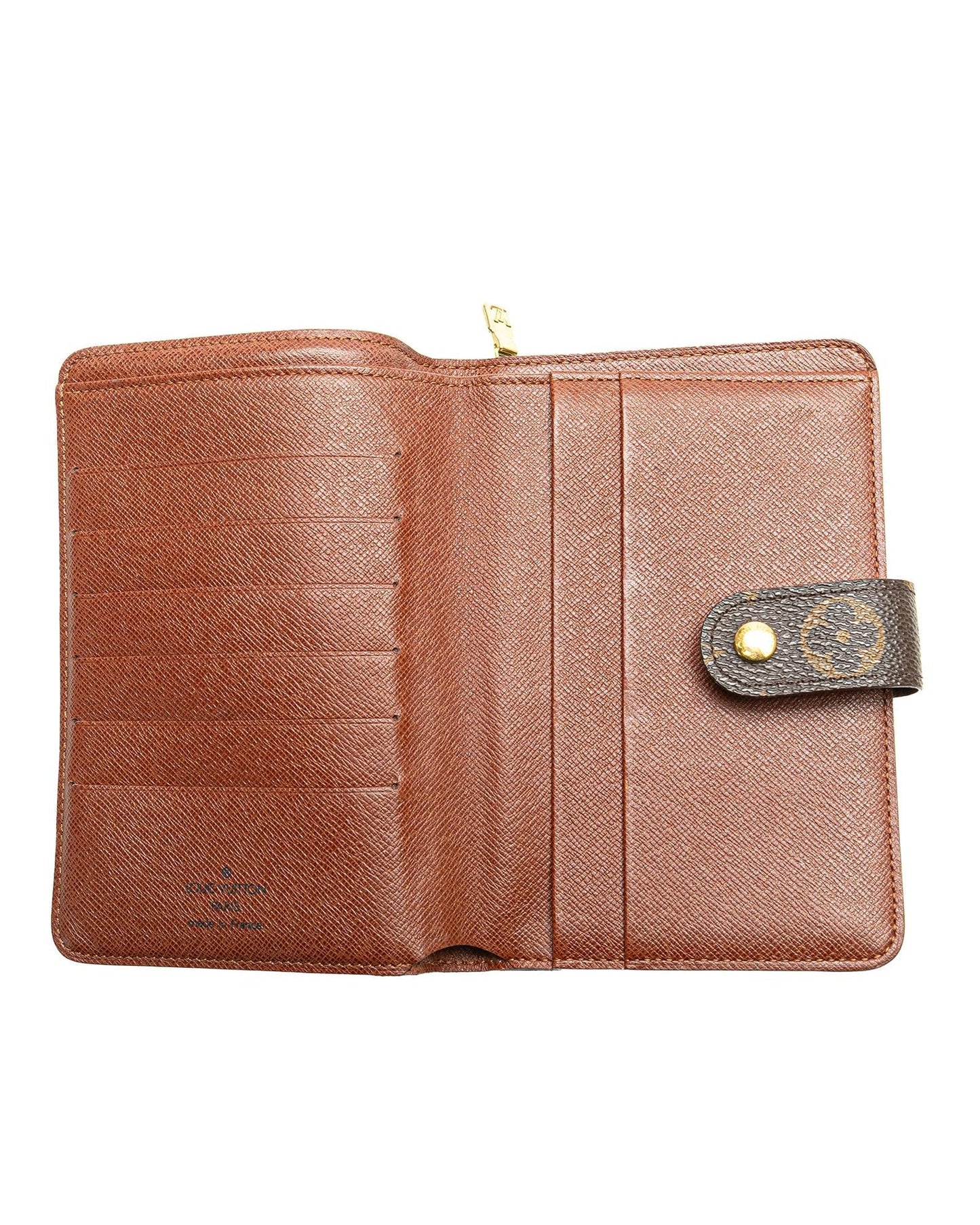 Monogram Canvas Zipped Wallet with Interior Slip Pockets