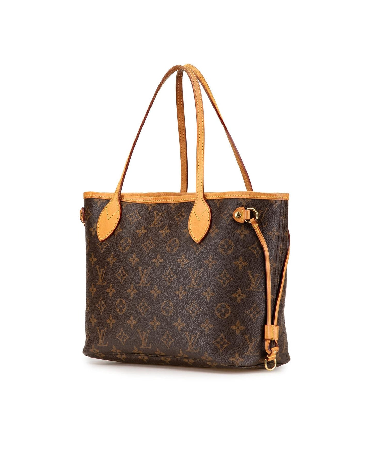 Monogram Canvas Tote with Leather Trim and Interior Zip Pocket
