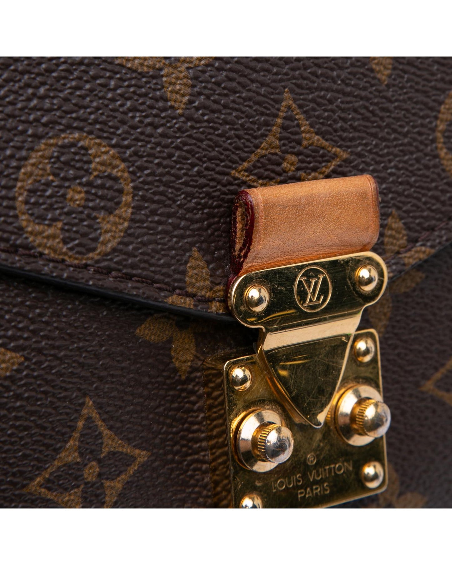 Monogram Pochette Metis with Vachetta Leather Handle and Detachable Shoulder Strap