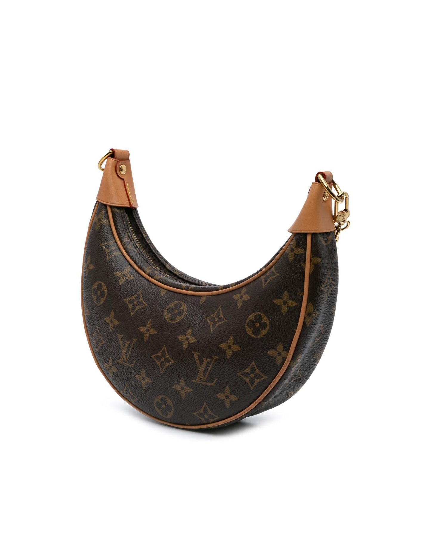 Monogram Canvas Loop Bag with Detachable Straps and Zip Closure