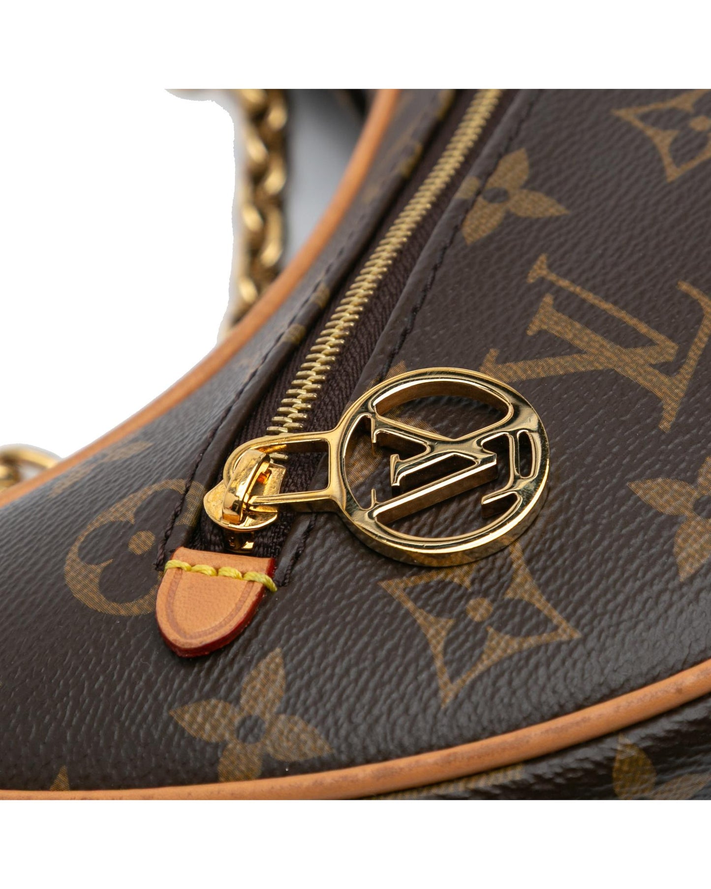 Monogram Canvas Loop Bag with Detachable Straps and Zip Closure