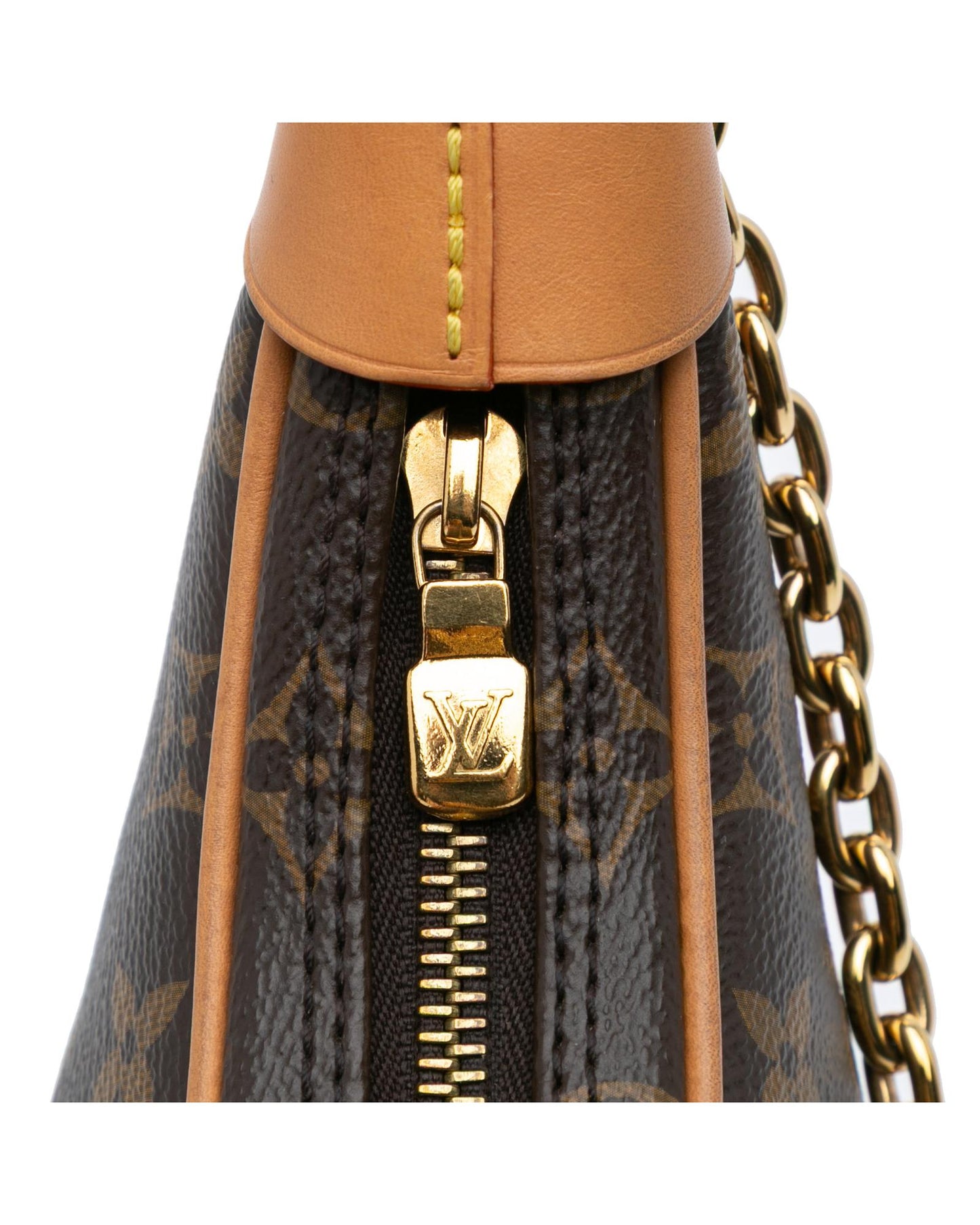 Monogram Canvas Loop Bag with Detachable Straps and Zip Closure