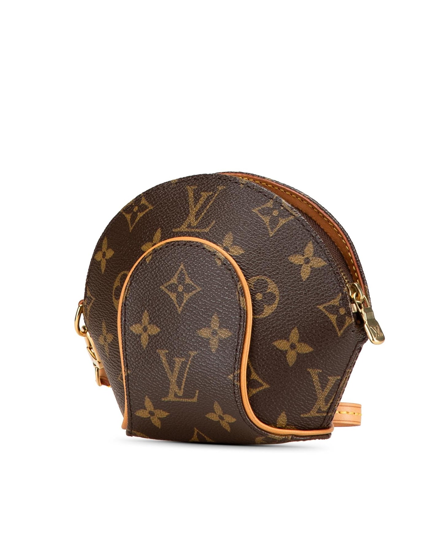 Monogram Canvas Clutch Bag with Vachetta Leather Wrist Strap