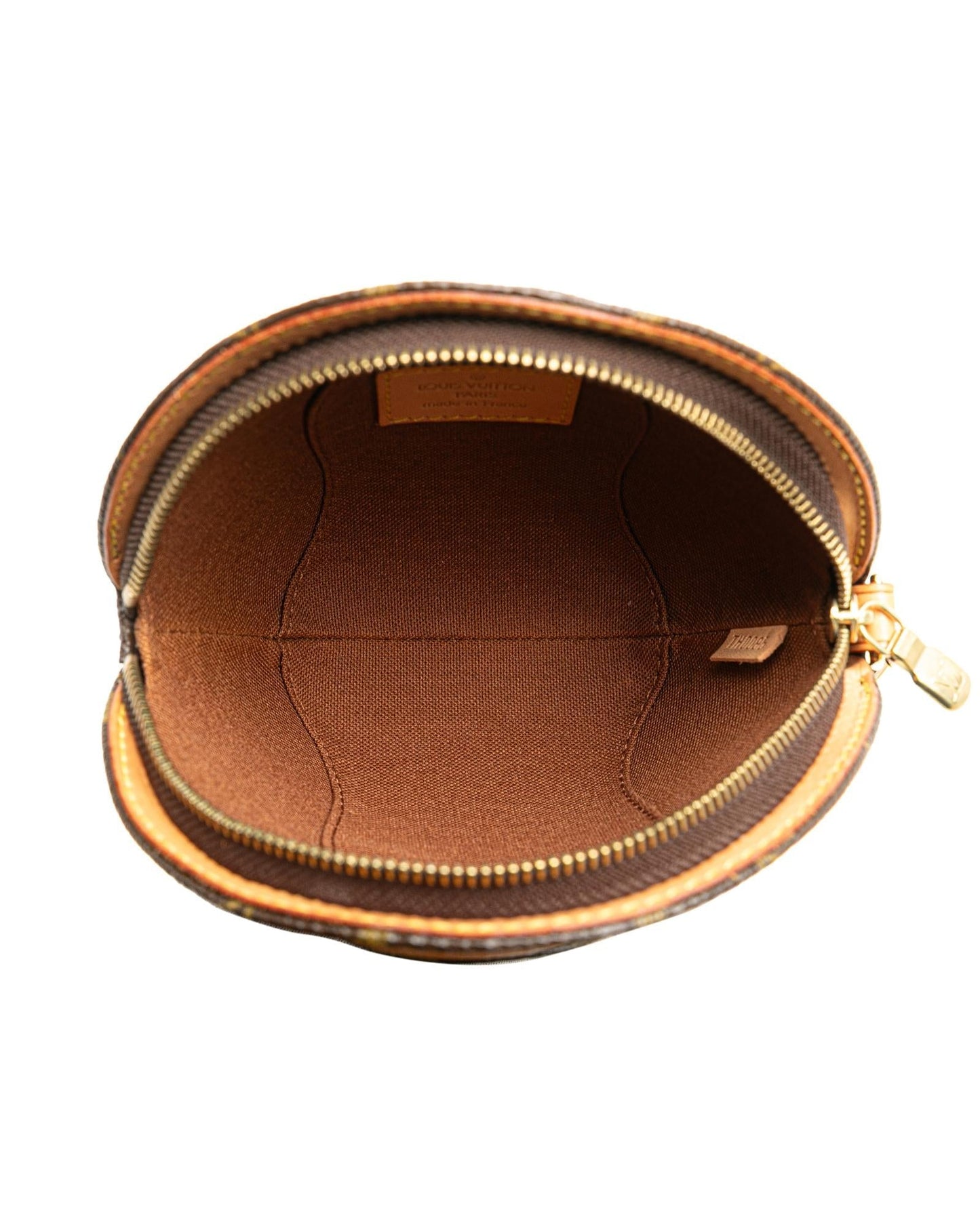Monogram Canvas Clutch Bag with Vachetta Leather Wrist Strap