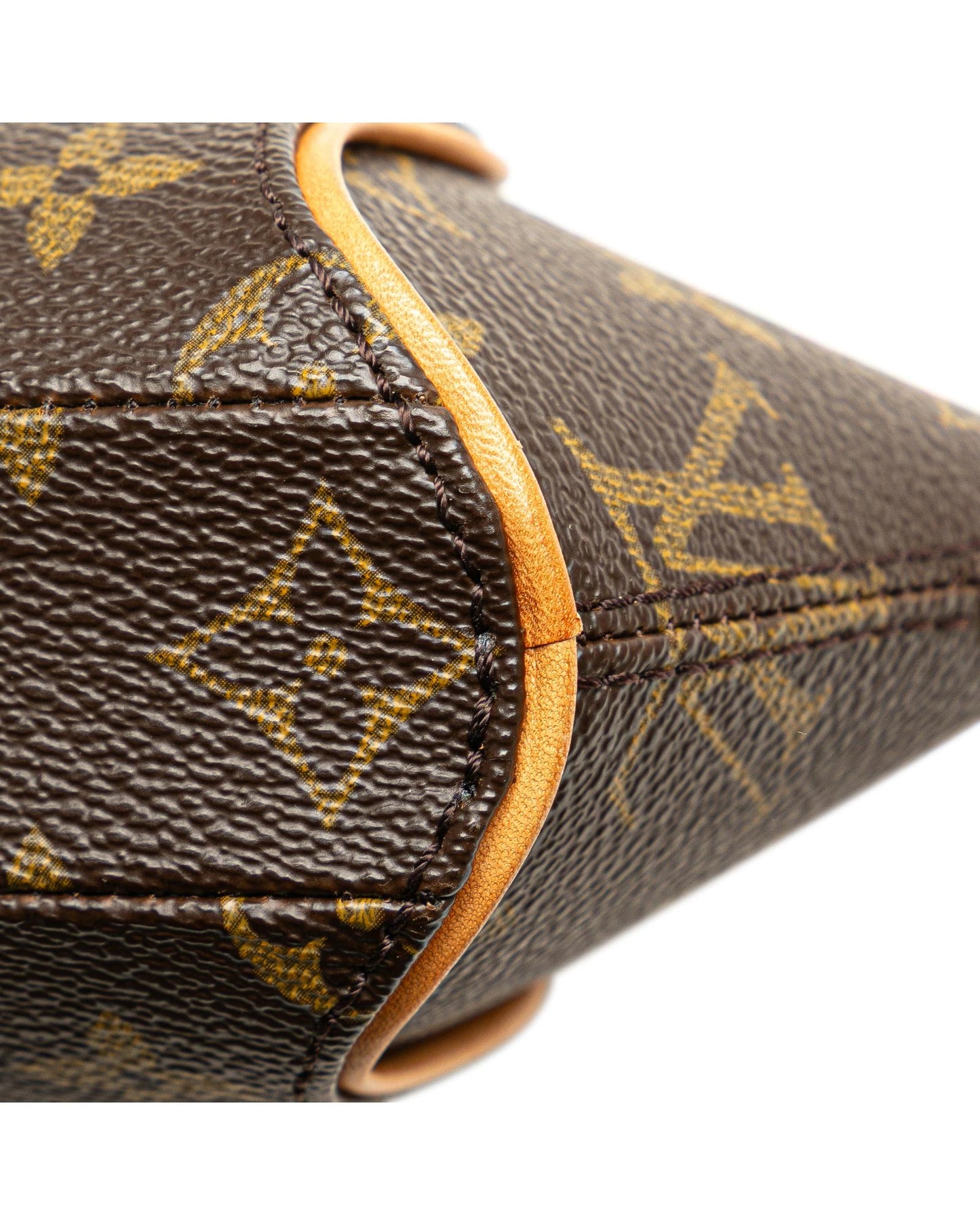 Monogram Canvas Clutch Bag with Vachetta Leather Wrist Strap