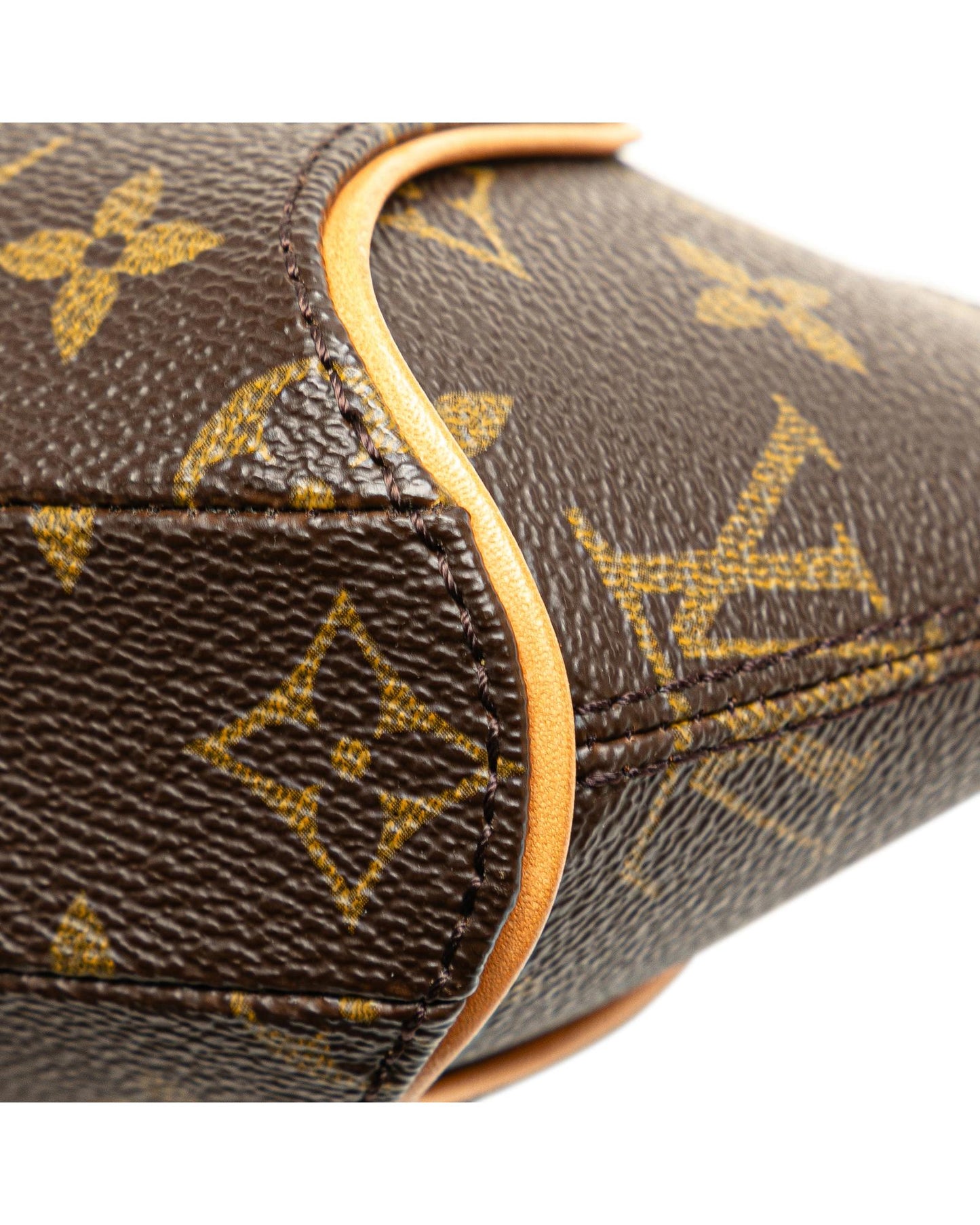Monogram Canvas Clutch Bag with Vachetta Leather Wrist Strap