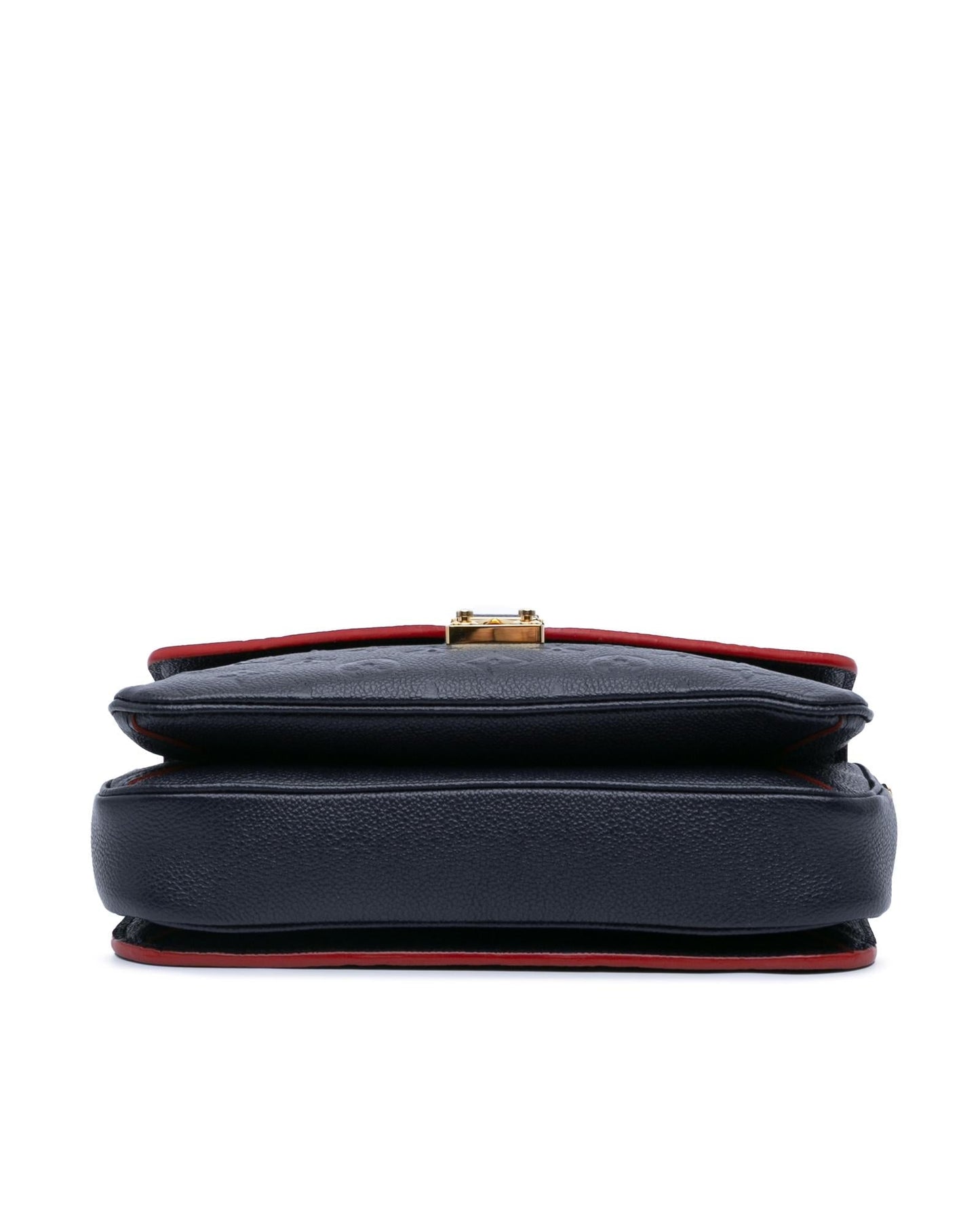 Monogram Empreinte Leather Pochette Metis with S-Lock Closure and Detachable Strap