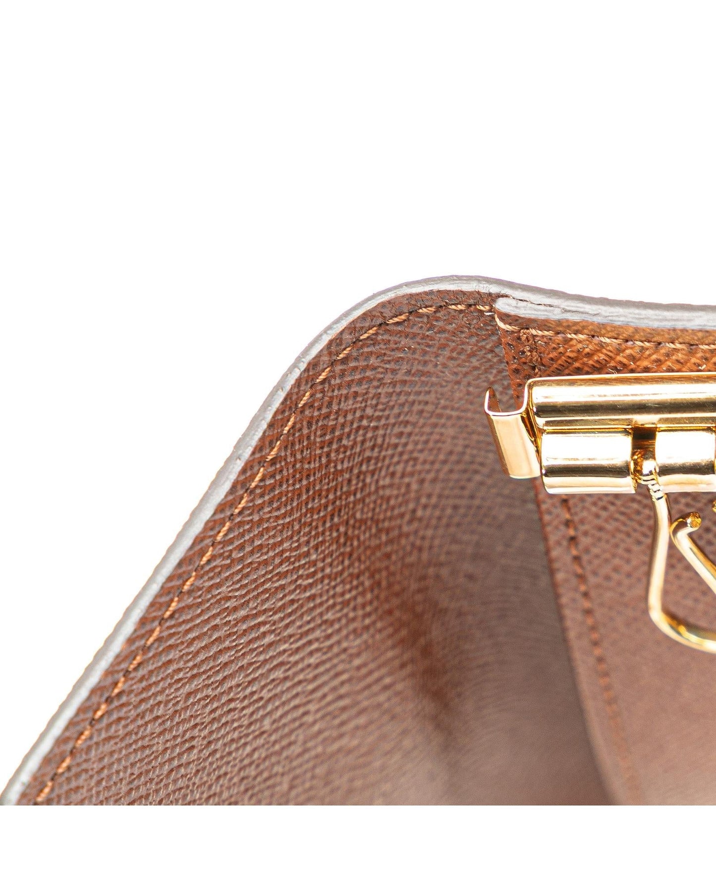Monogram Canvas Key Holder with Flap Closure and Six Metal Key Holders