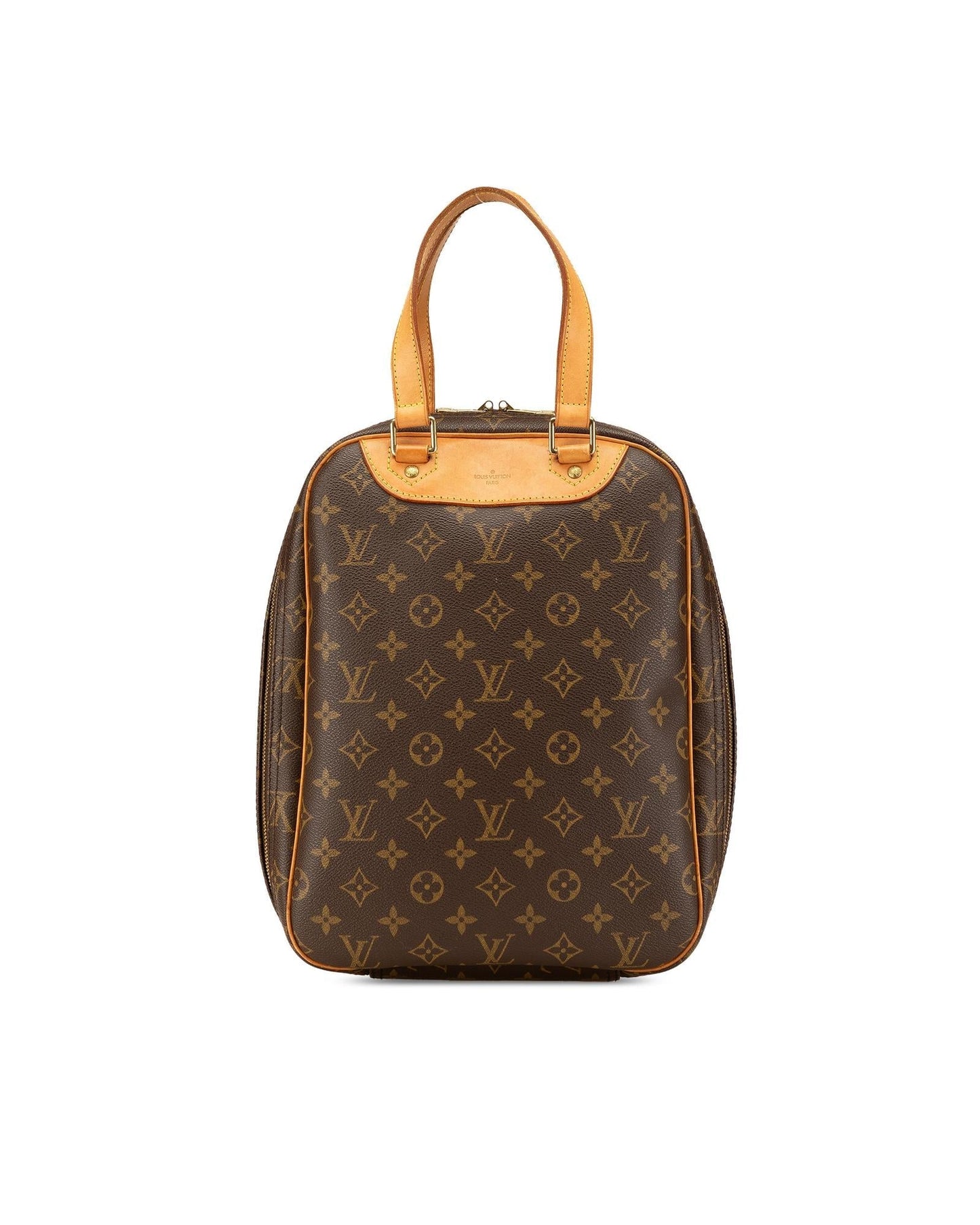Monogram Canvas Excursion Bag with Vachetta Leather Trim and Zip Closure