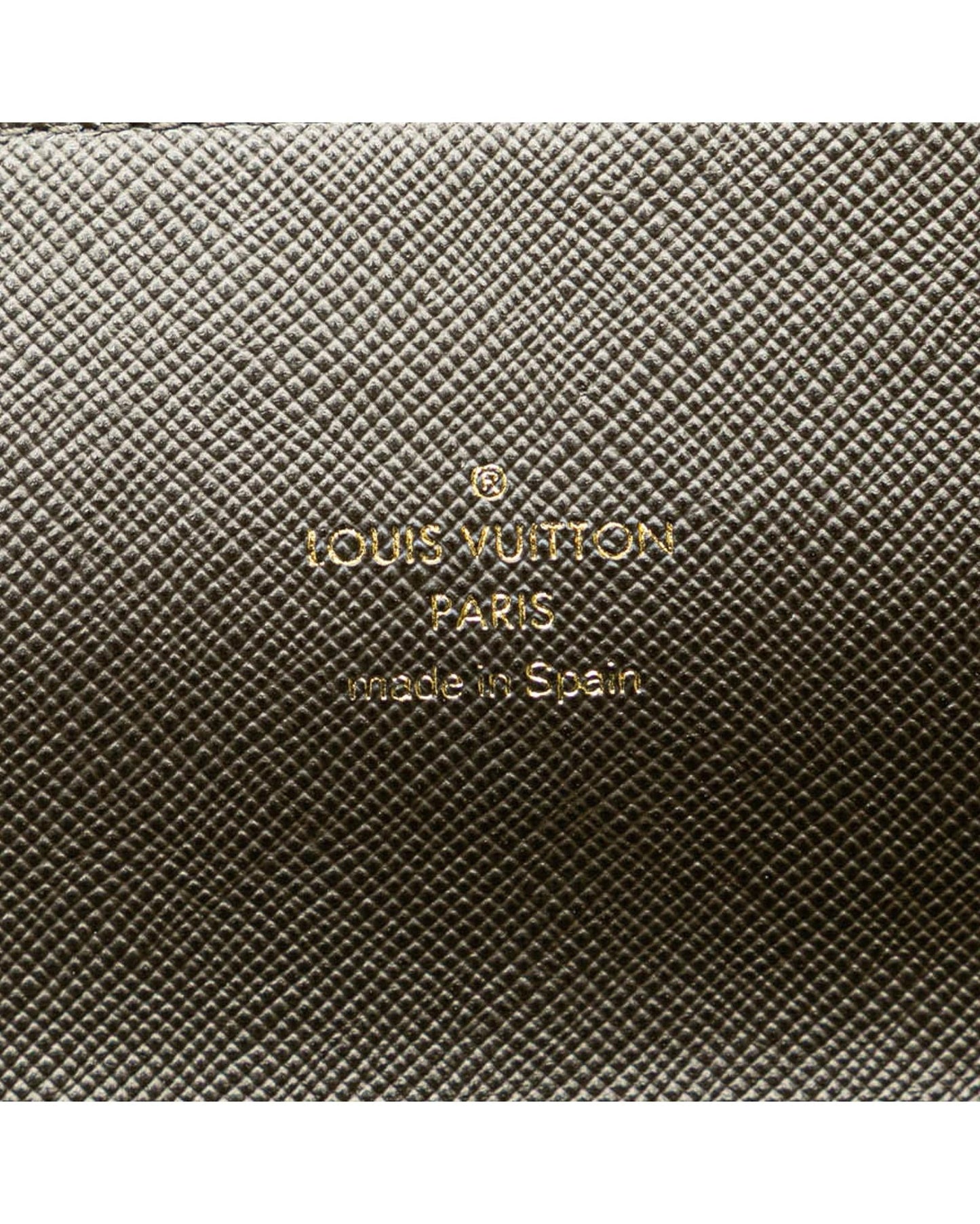 Monogram Canvas Wallet with Leather Trim and Multiple Pockets