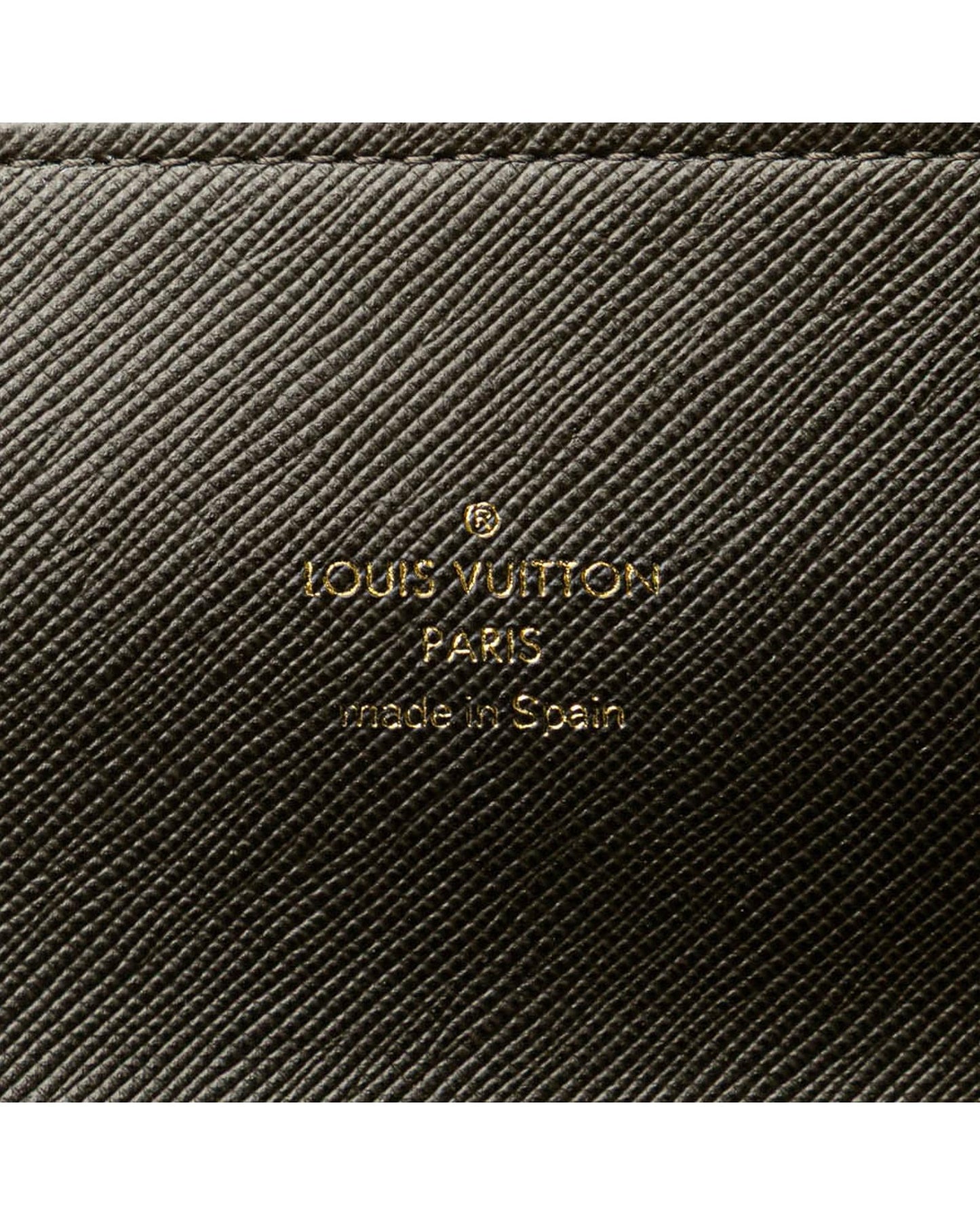 Monogram Canvas Wallet with Leather Trim and Multiple Pockets