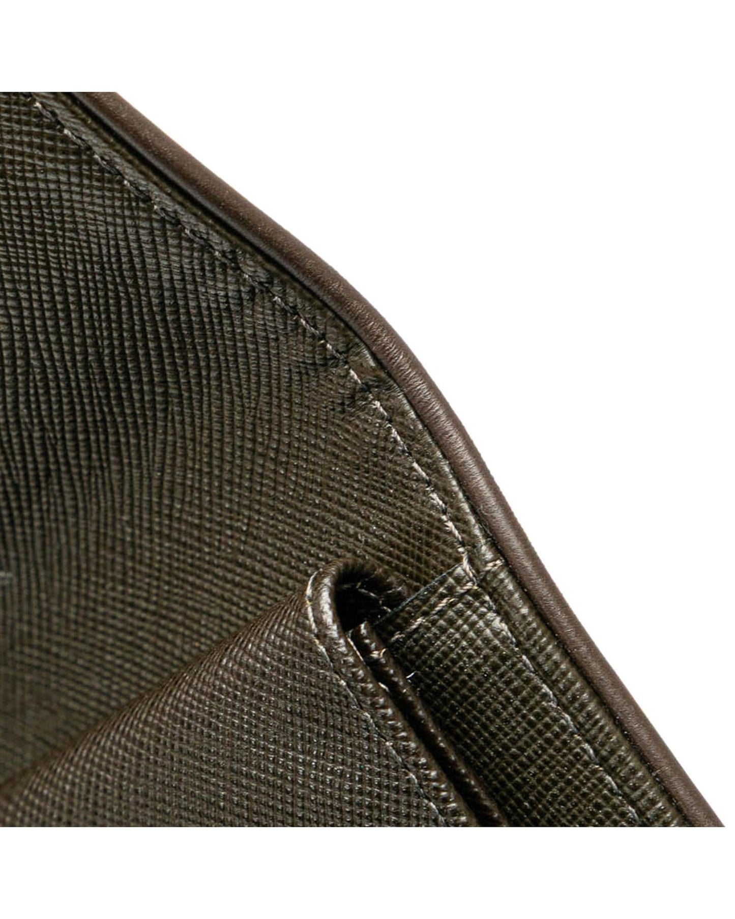 Monogram Canvas Wallet with Leather Trim and Multiple Pockets