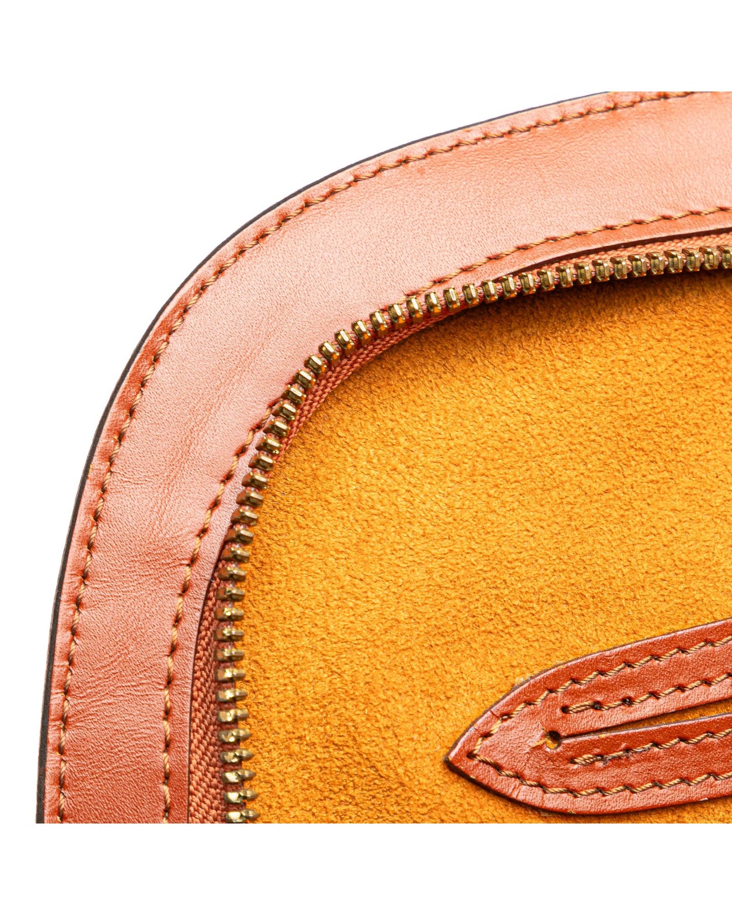 Epi Leather Backpack with Adjustable Straps and Front Zip Pocket