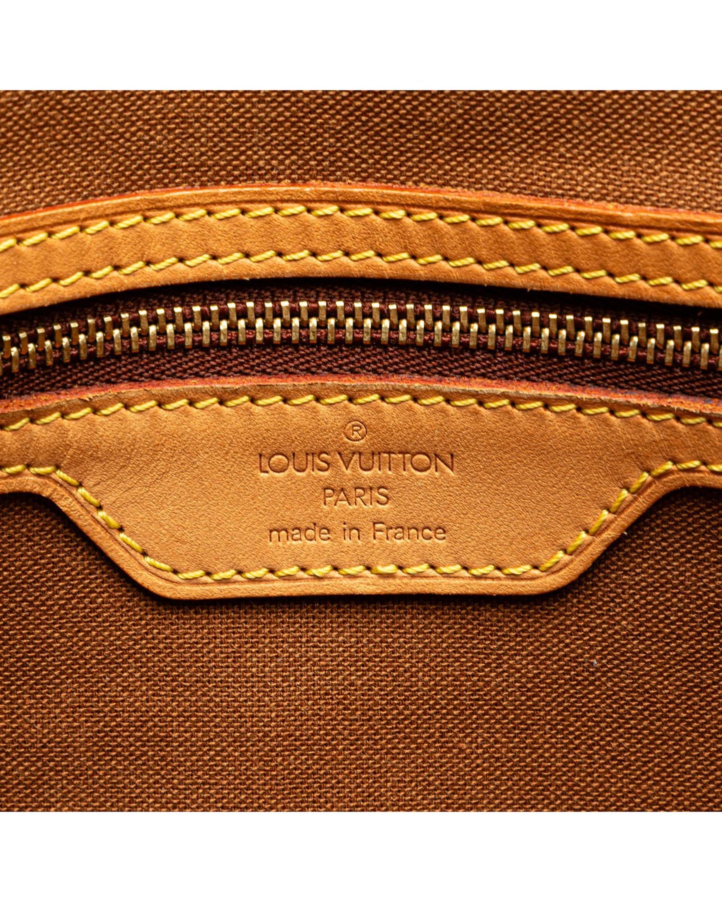 Monogram Canvas Crossbody Bag with Leather Trim and Buckle Closure