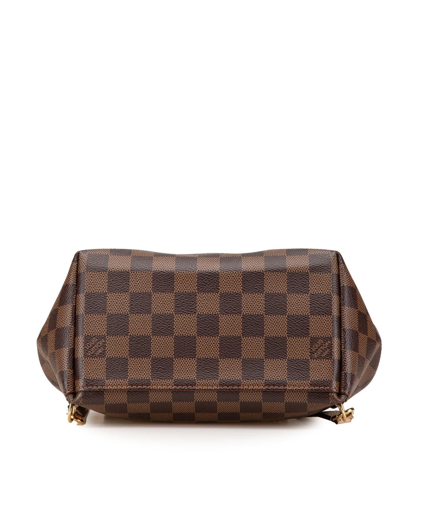 Damier Ebene Clapton Canvas Leather Top Handle Bag