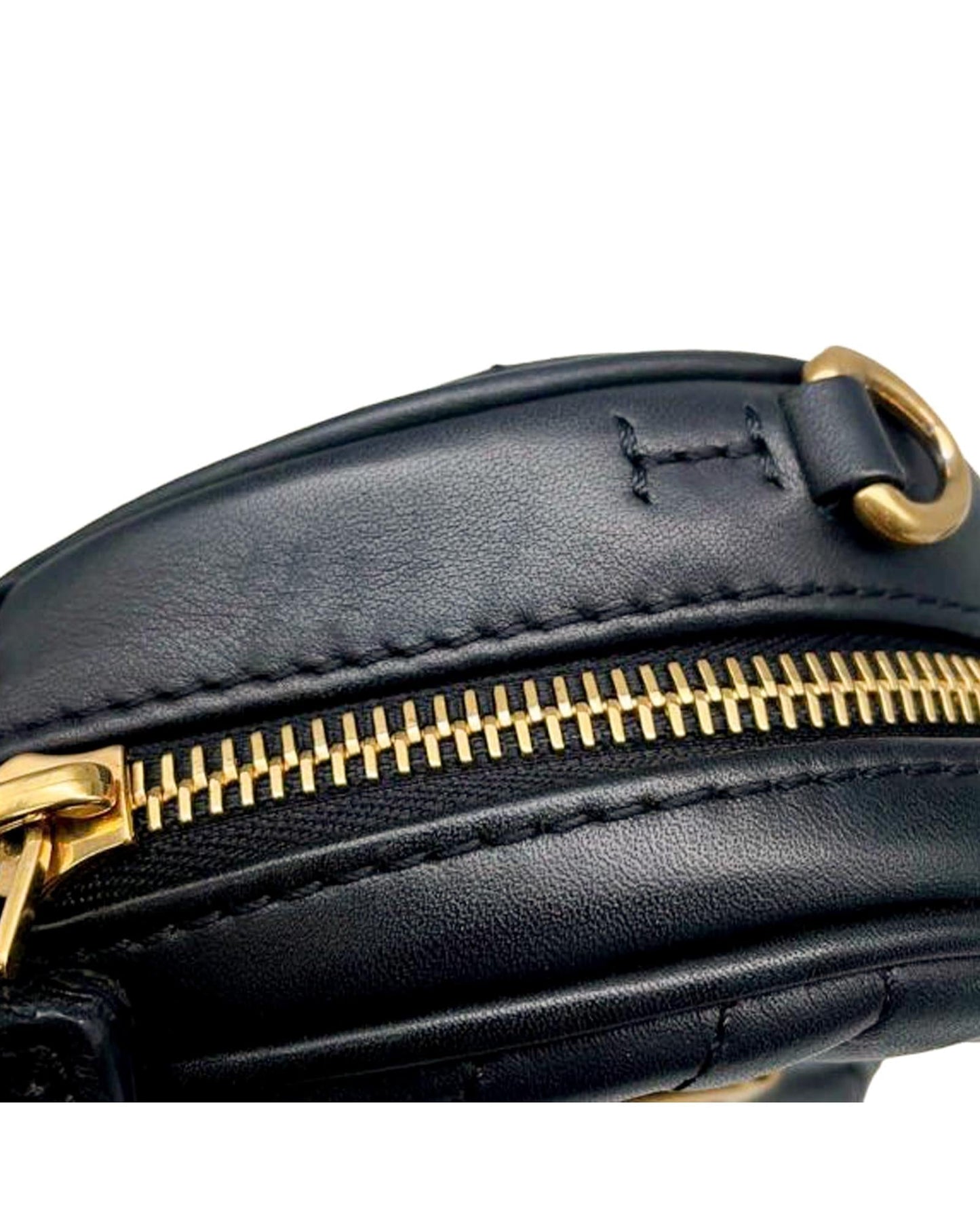 Leather Quilted Heart Crossbody Bag with Detachable Strap