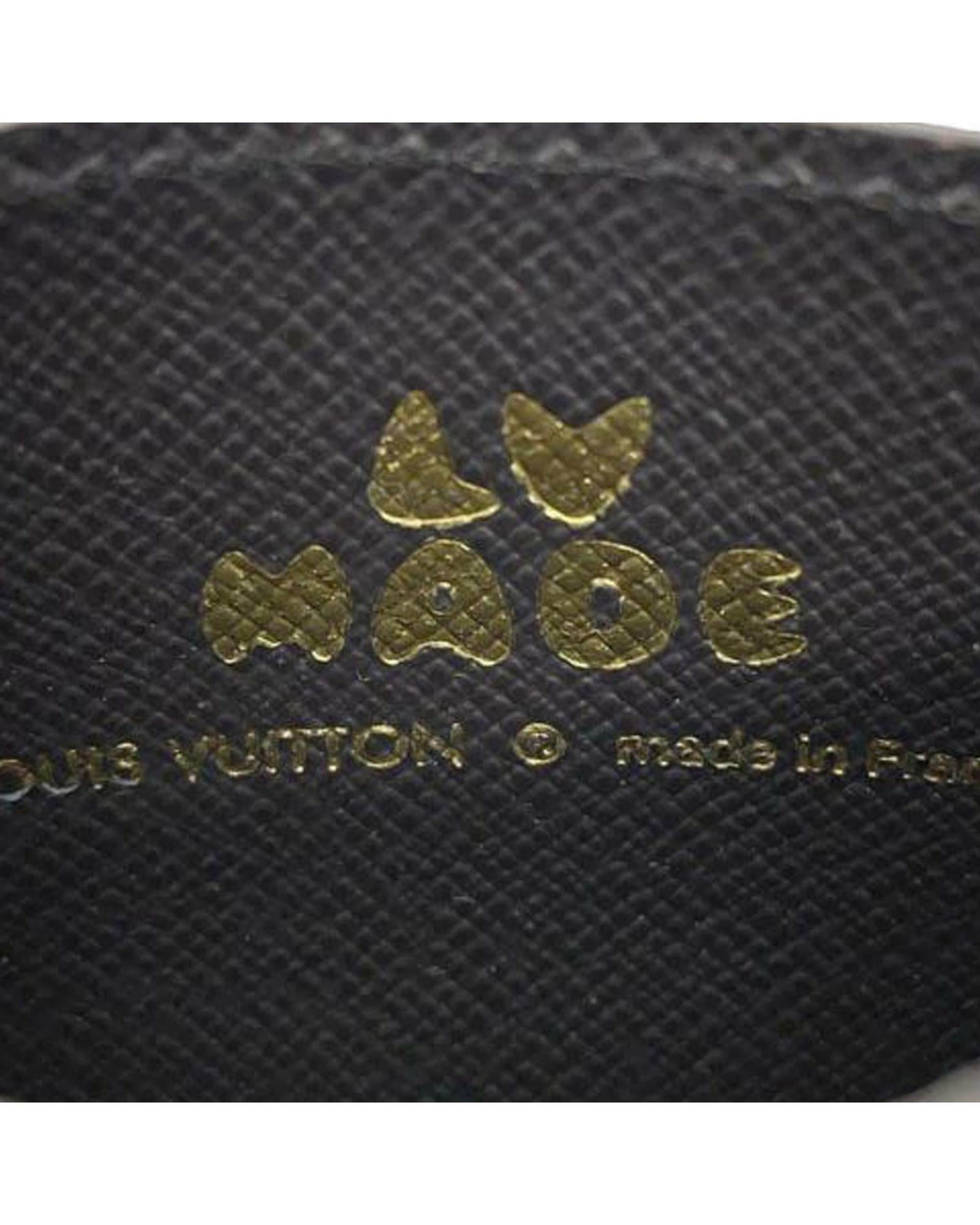Monogram Stripe Double Card Holder with Slip Pockets