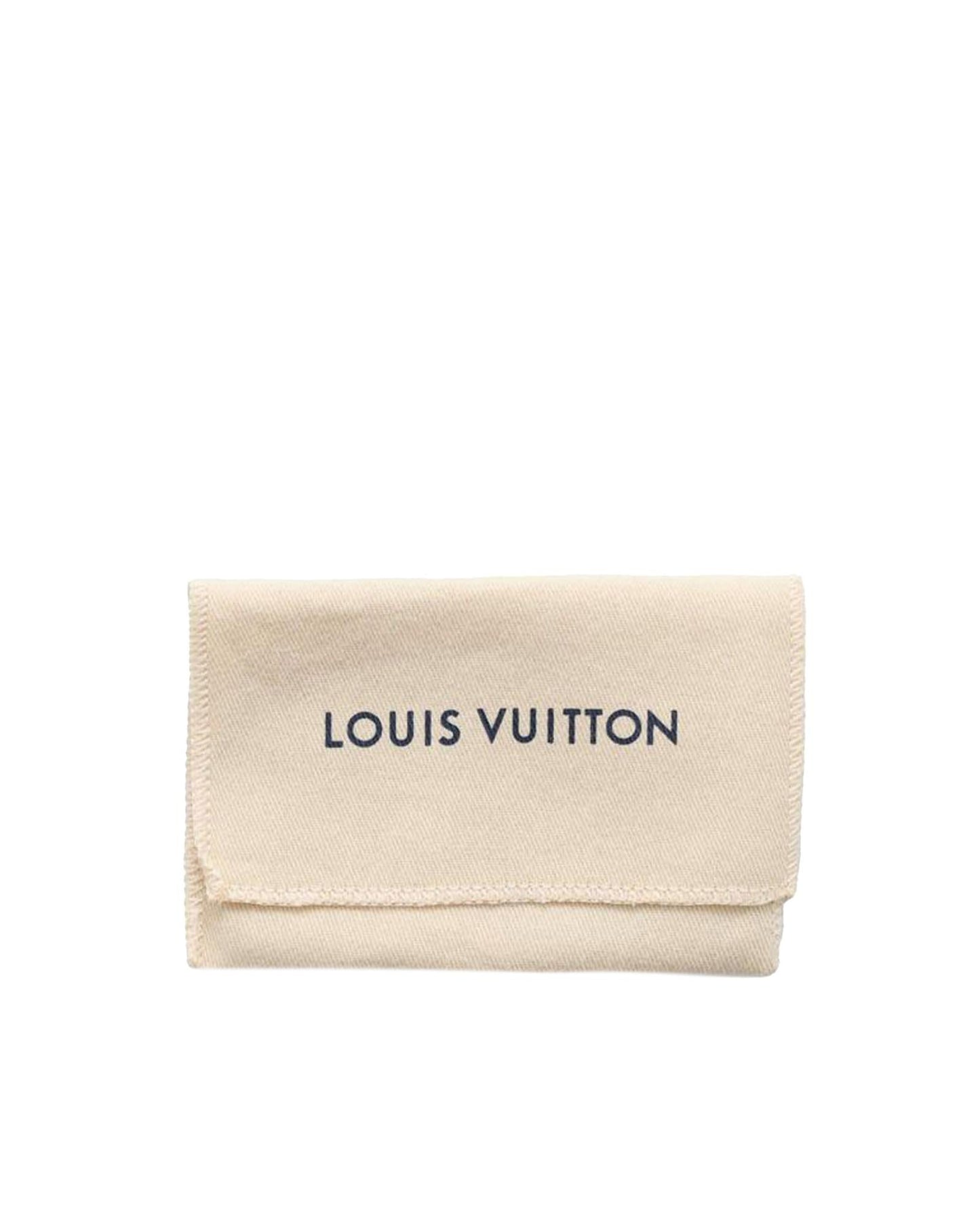 Monogram Stripe Double Card Holder with Slip Pockets