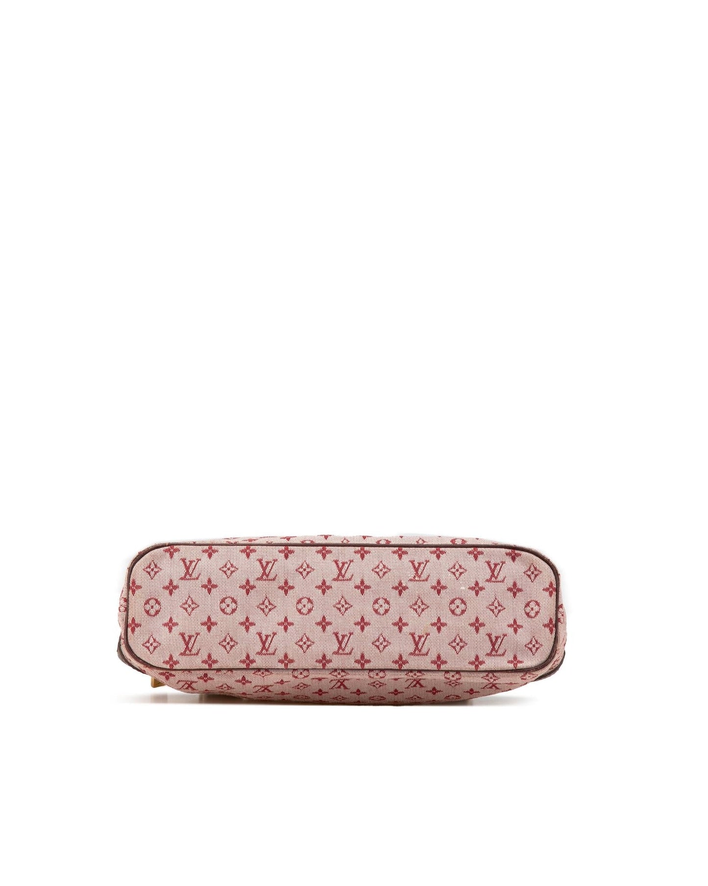 Monogram Canvas Lucille PM with Leather Trim and Top Zip Closure