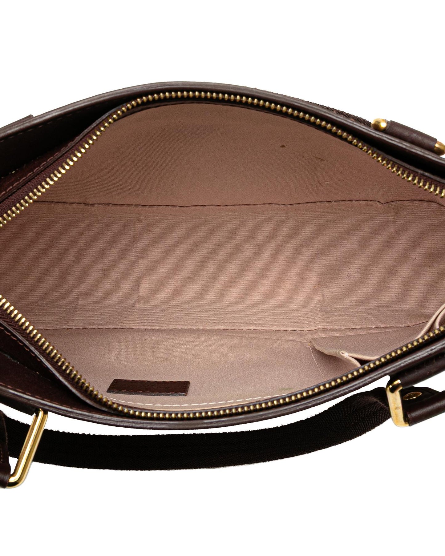 Monogram Canvas Lucille PM with Leather Trim and Top Zip Closure