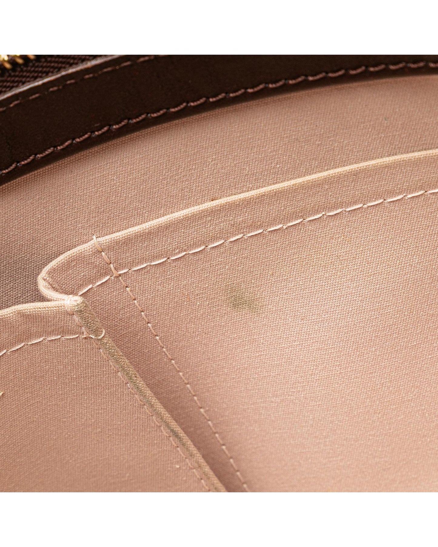 Monogram Canvas Lucille PM with Leather Trim and Top Zip Closure
