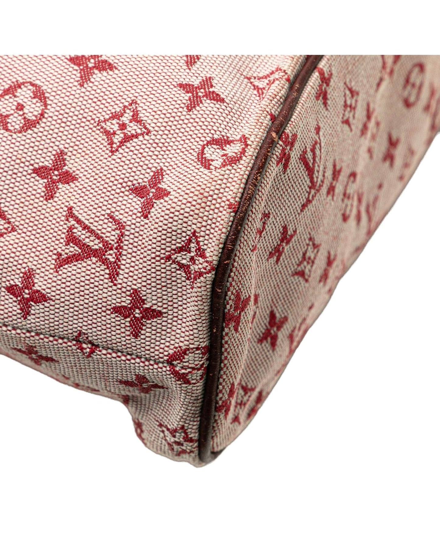 Monogram Canvas Lucille PM with Leather Trim and Top Zip Closure
