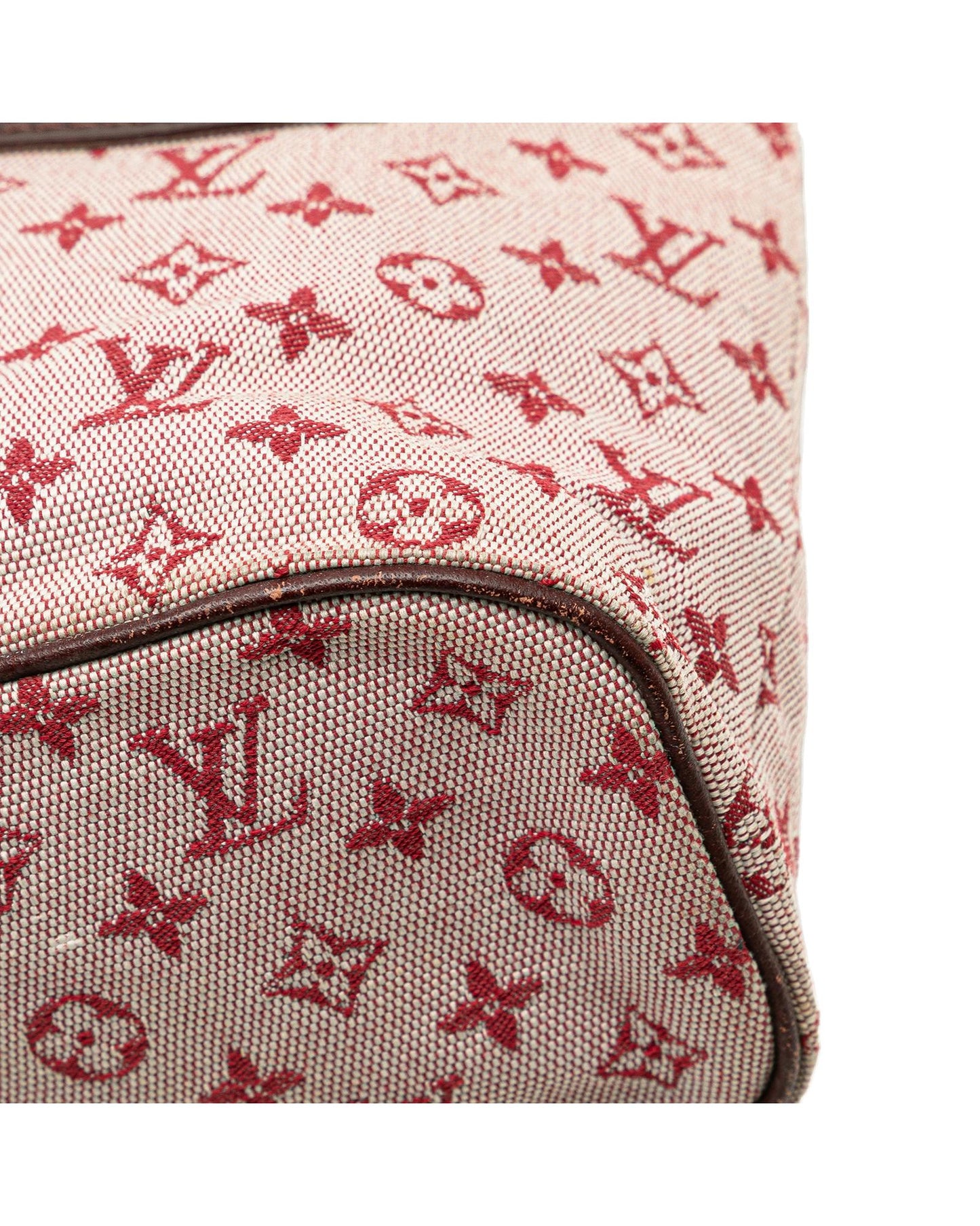 Monogram Canvas Lucille PM with Leather Trim and Top Zip Closure