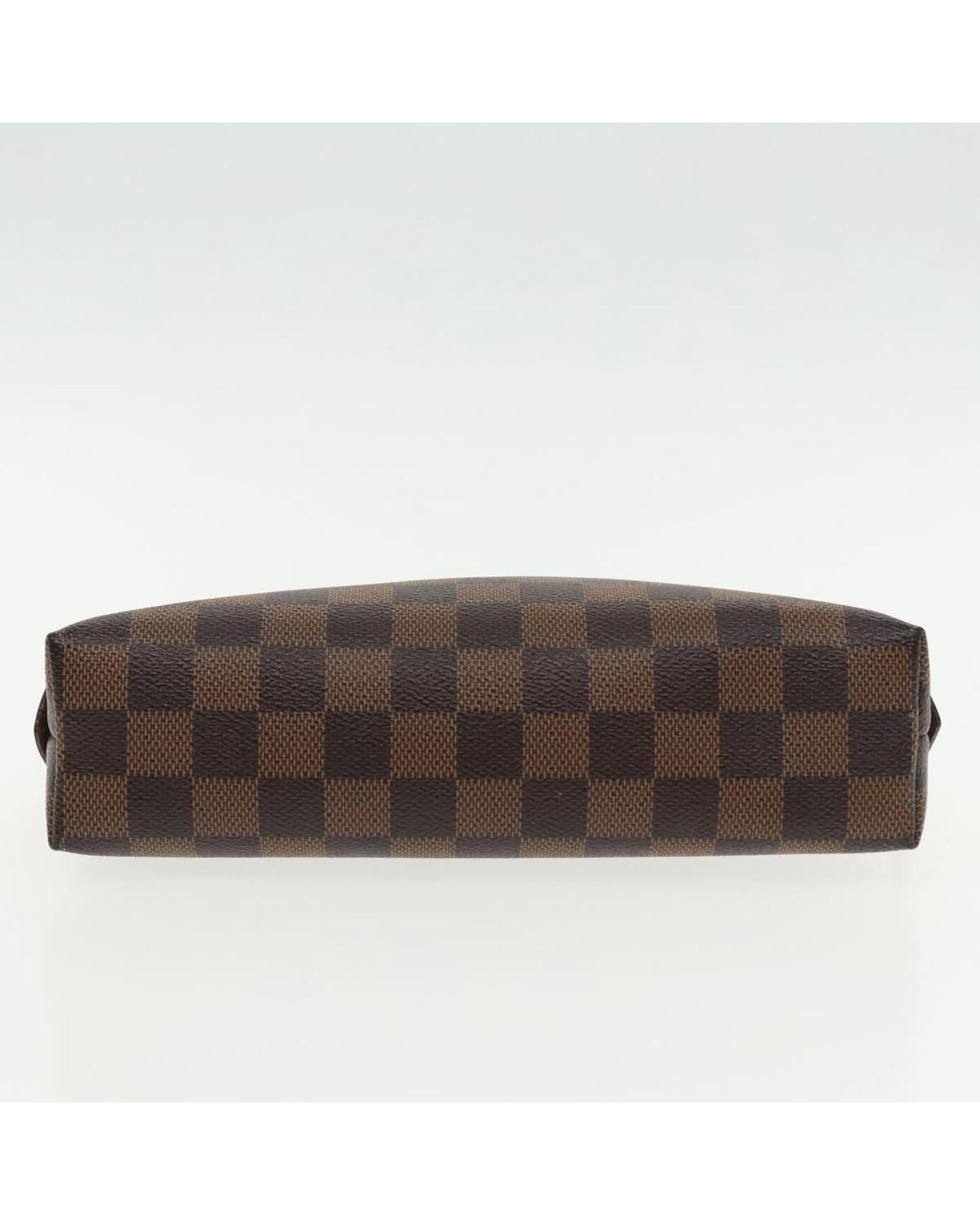 Cosmetic Pouch Damier Ebene Canvas Zipper