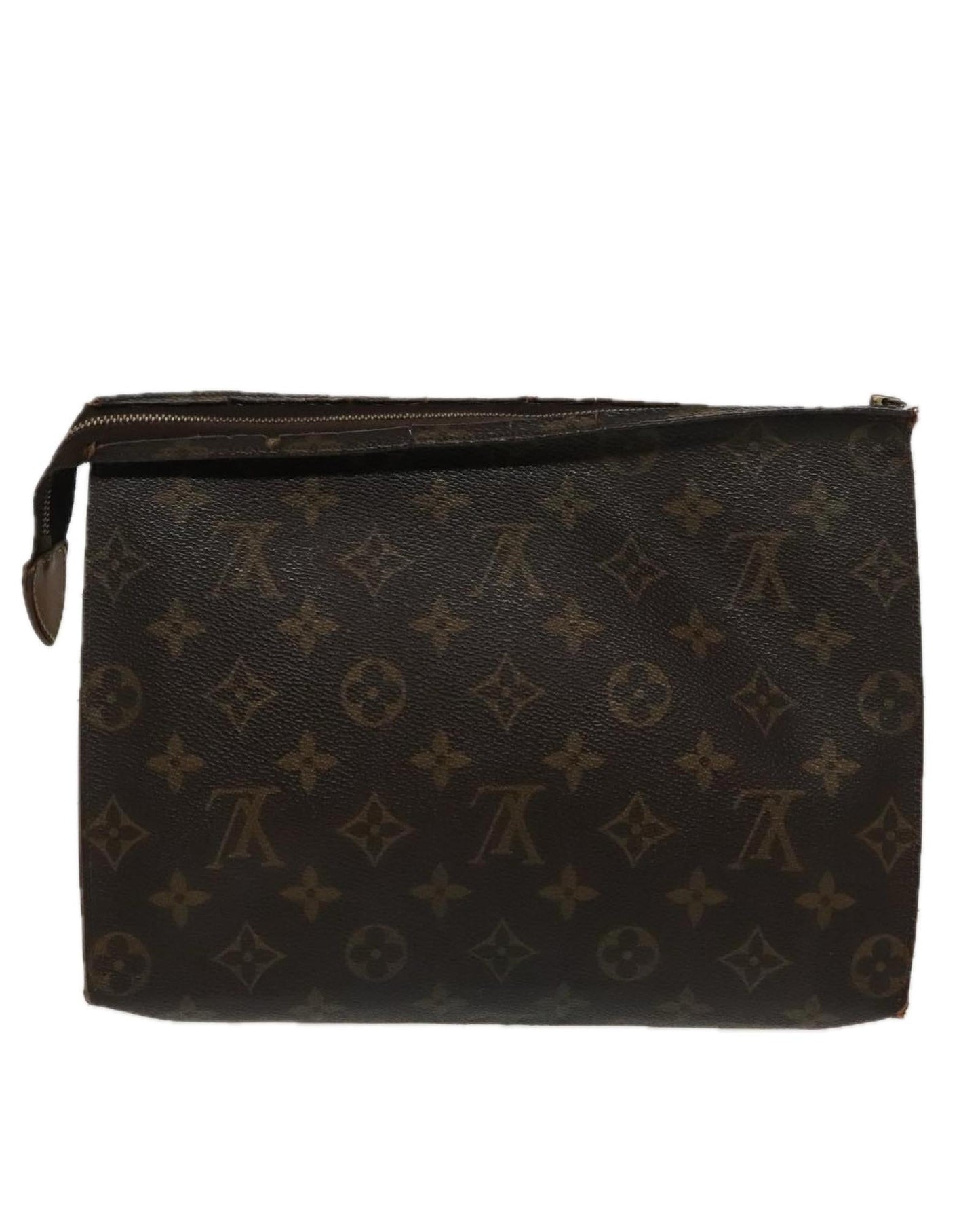 Cosmetic Pouch Monogram Canvas Zipper