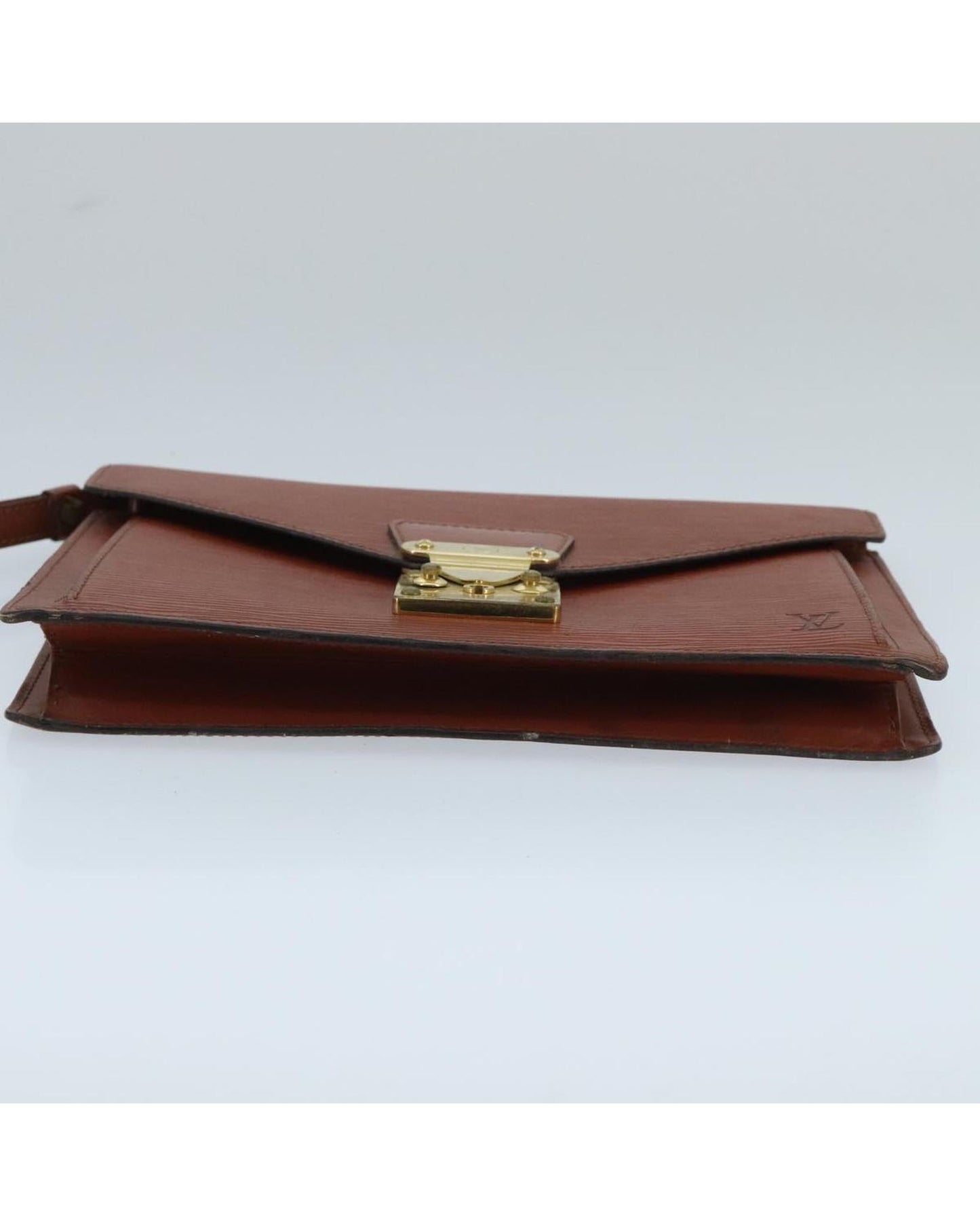 Epi Leather Dragonne Hand Bag with Zip Pocket