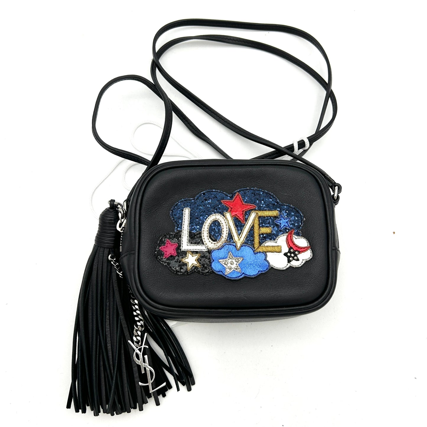 Saint Laurent Love Patch Mini Blogger Bag LA15932