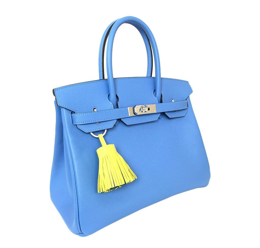 HermÃƒÆ’Ã‚Â¨s Birkin 30 Bag Blue Paradise PHW