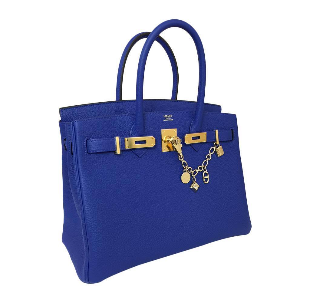HermÃƒÆ’Ã‚Â¨s Birkin 30 Bag Blue Electrique GHW