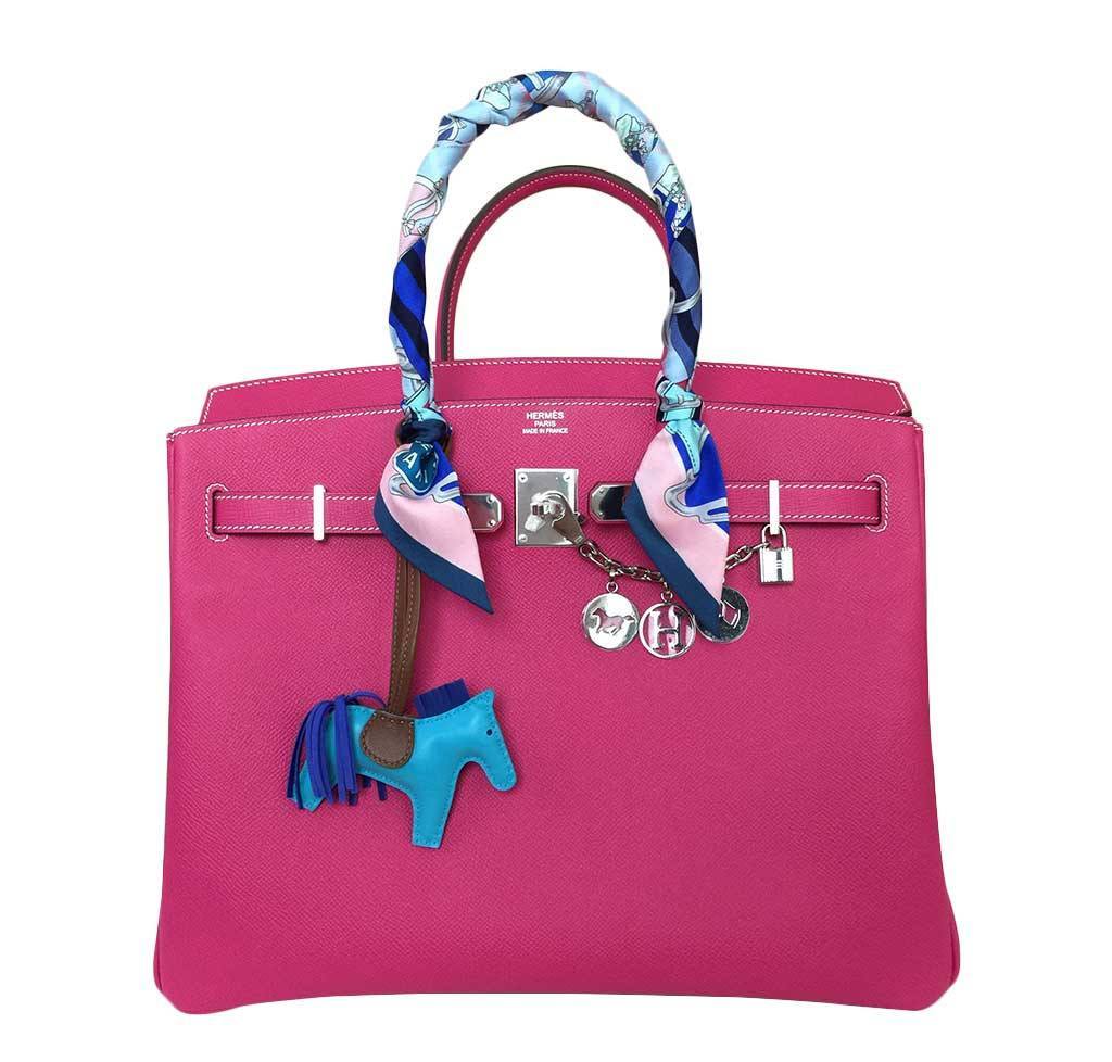 HermÃƒÆ’Ã‚Â¨s Birkin 35 Rose Tyrien Bag