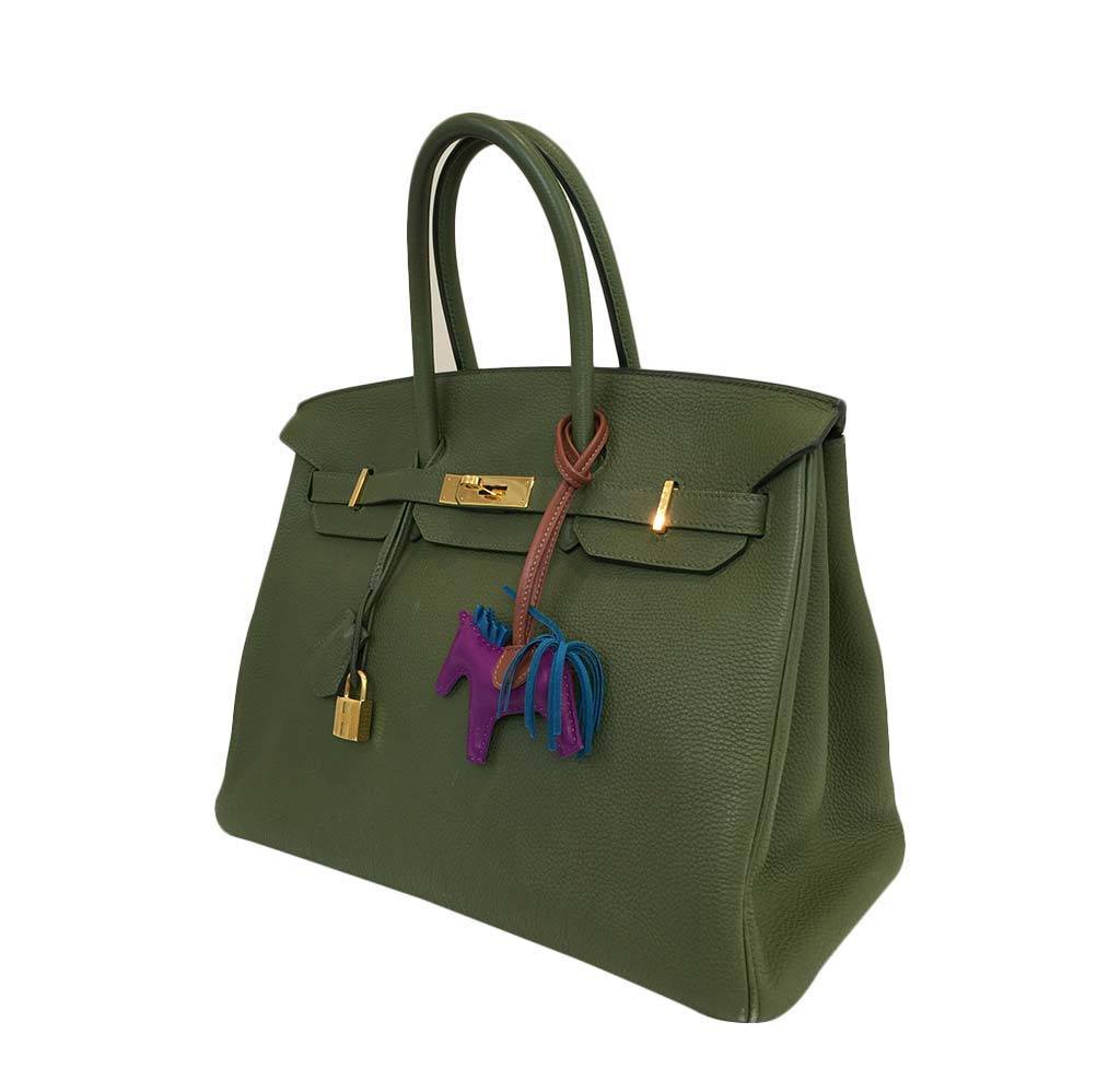 HermÃƒÆ’Ã‚Â¨s Birkin 35 Bag Canopee Green