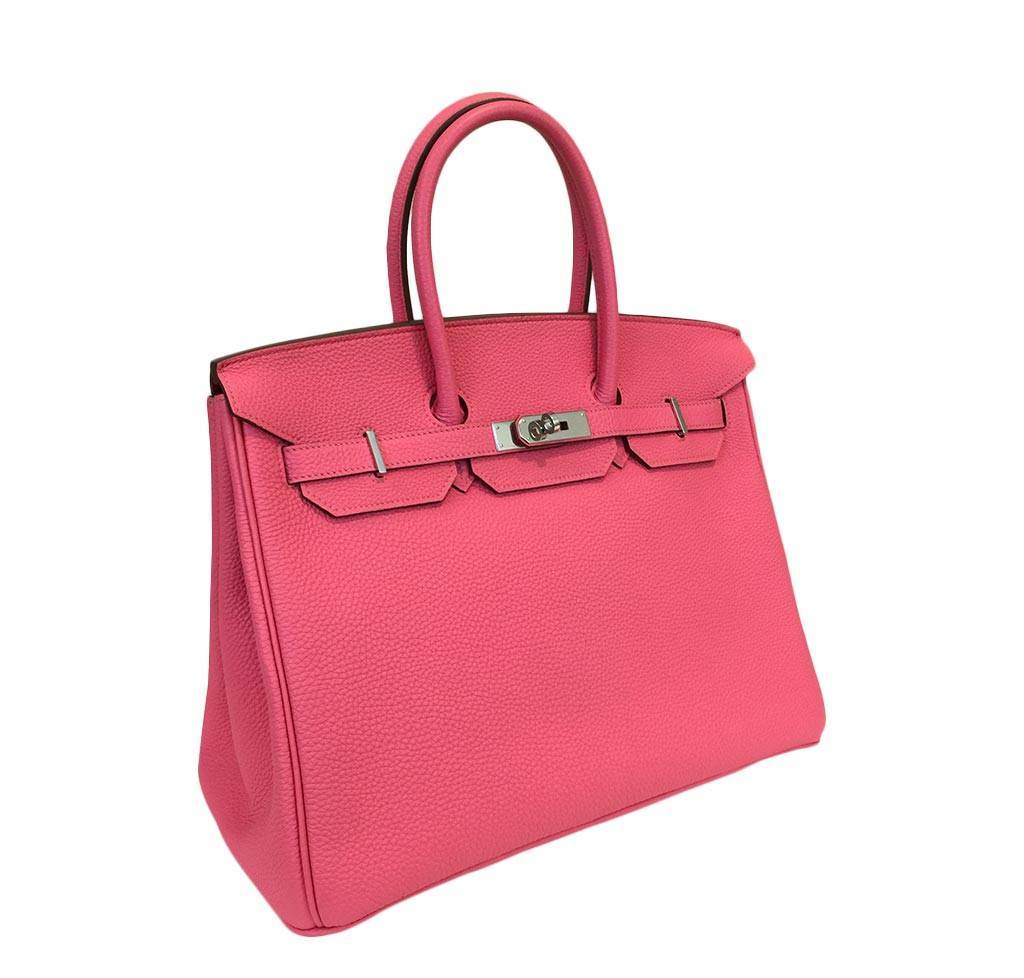 HermÃƒÆ’Ã‚Â¨s Birkin 35 Rose Lipstick PHW