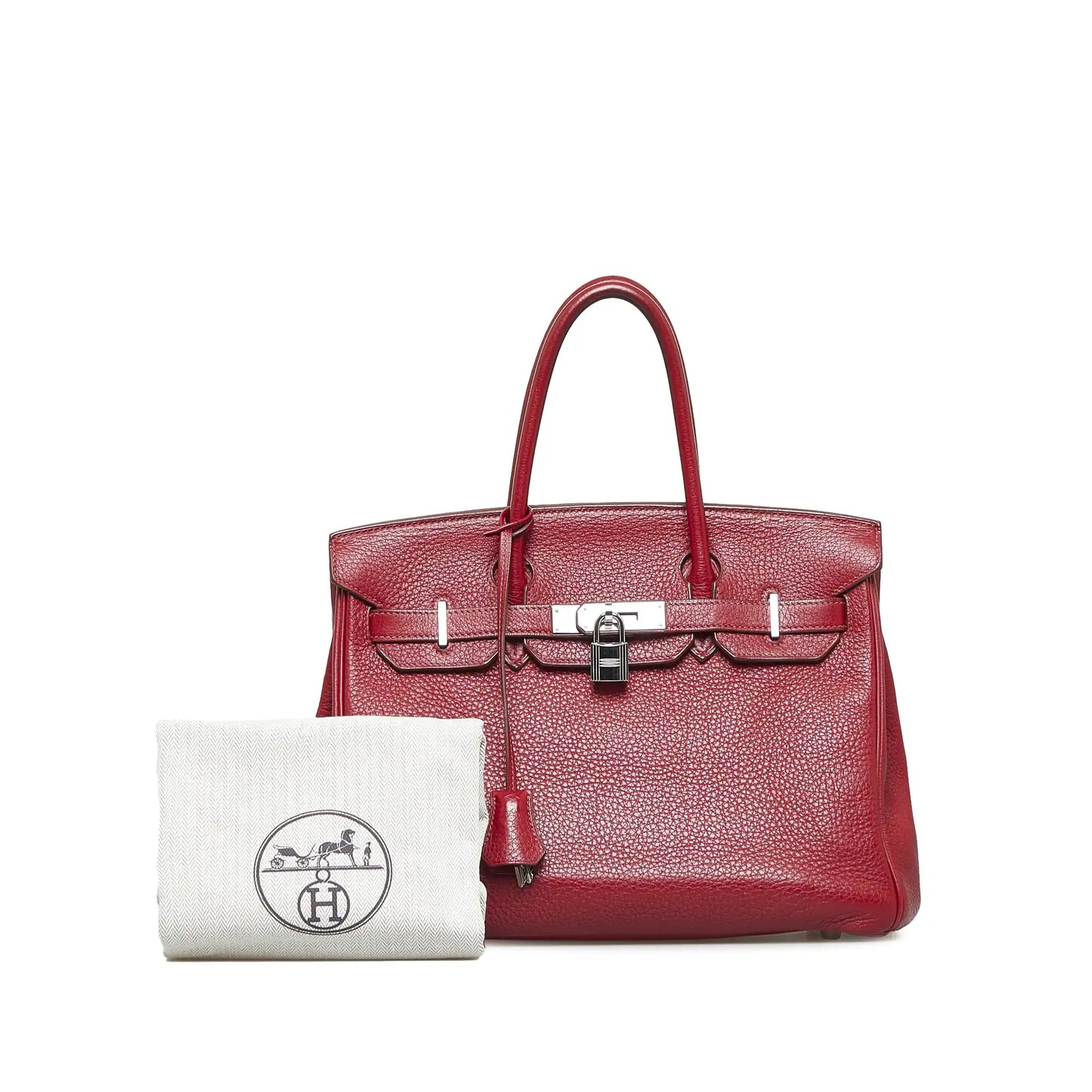 HermÃƒÆ’Ã‚Â¨s Birkin 30 Red Clemence Palladium