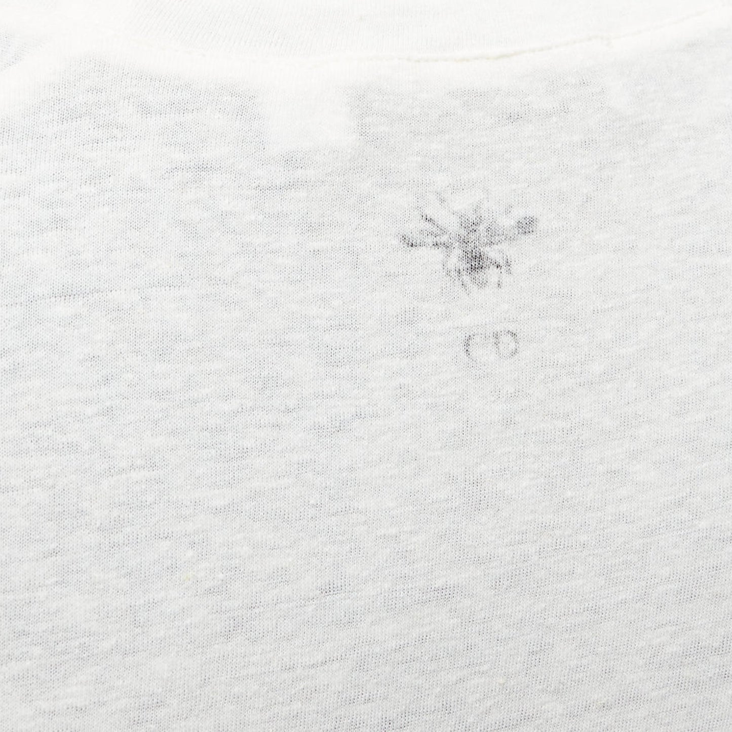 Dior We Rise By Lifting Others Reversed Print Cotton Linen Tshirt