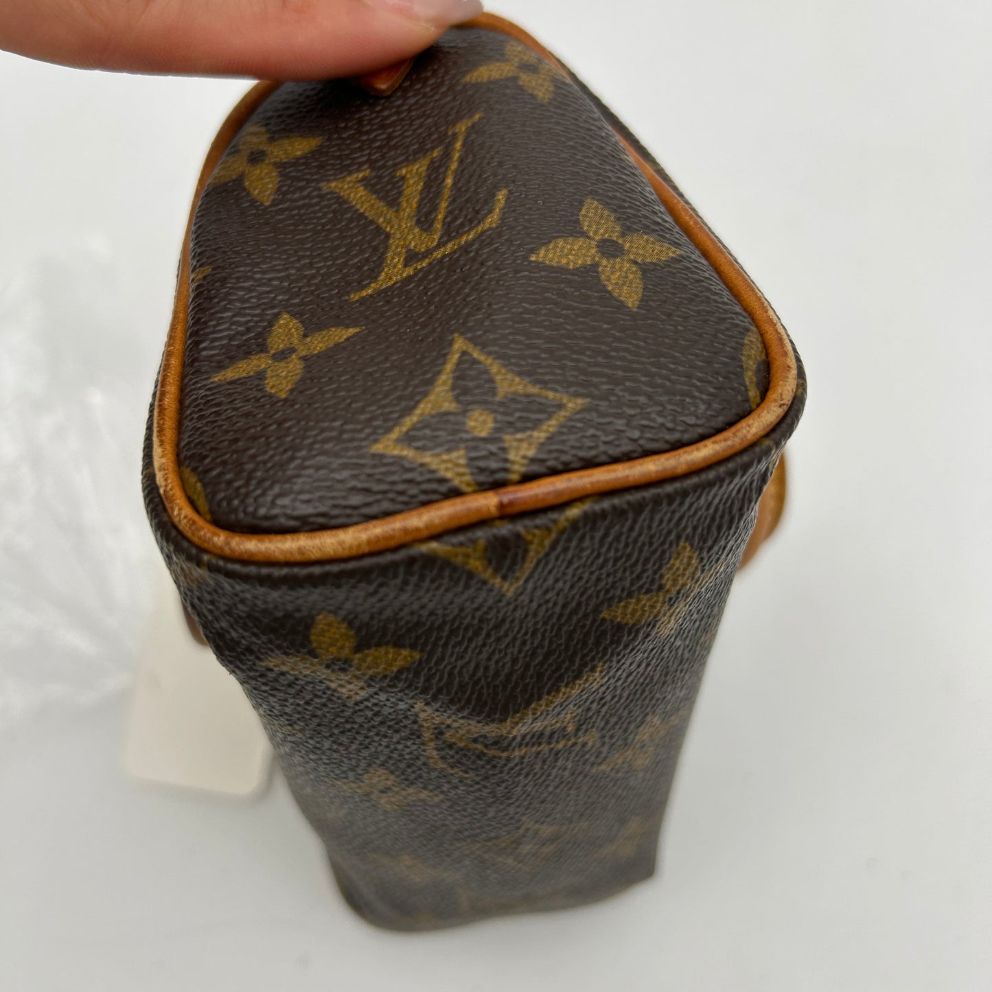 Louis Vuitton Nano Speedy Monogram Brown 2way Bag