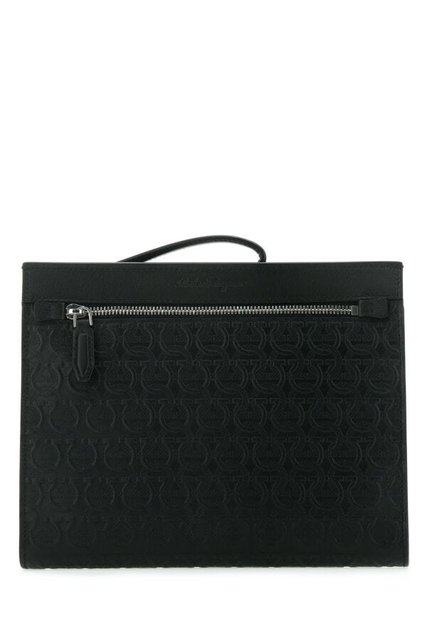 Salvatore Ferragamo Man Borsa A Mano Travel Embos