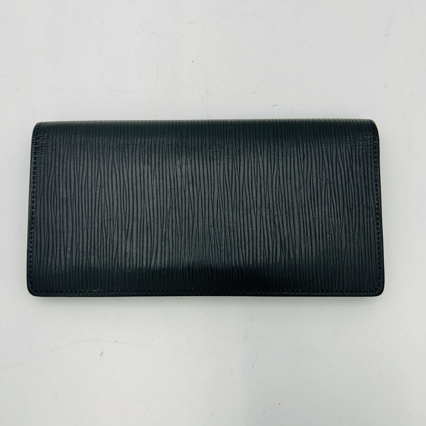 Louis Vuitton Portefeuille Brazza Epi Leather Black Bi-fold Long Wallet GP22274702
